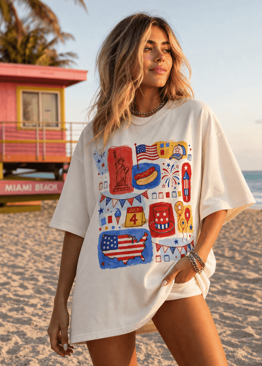 Land Of The Free T-Shirt – RELLE Fashion & Lifestyle – Product Image