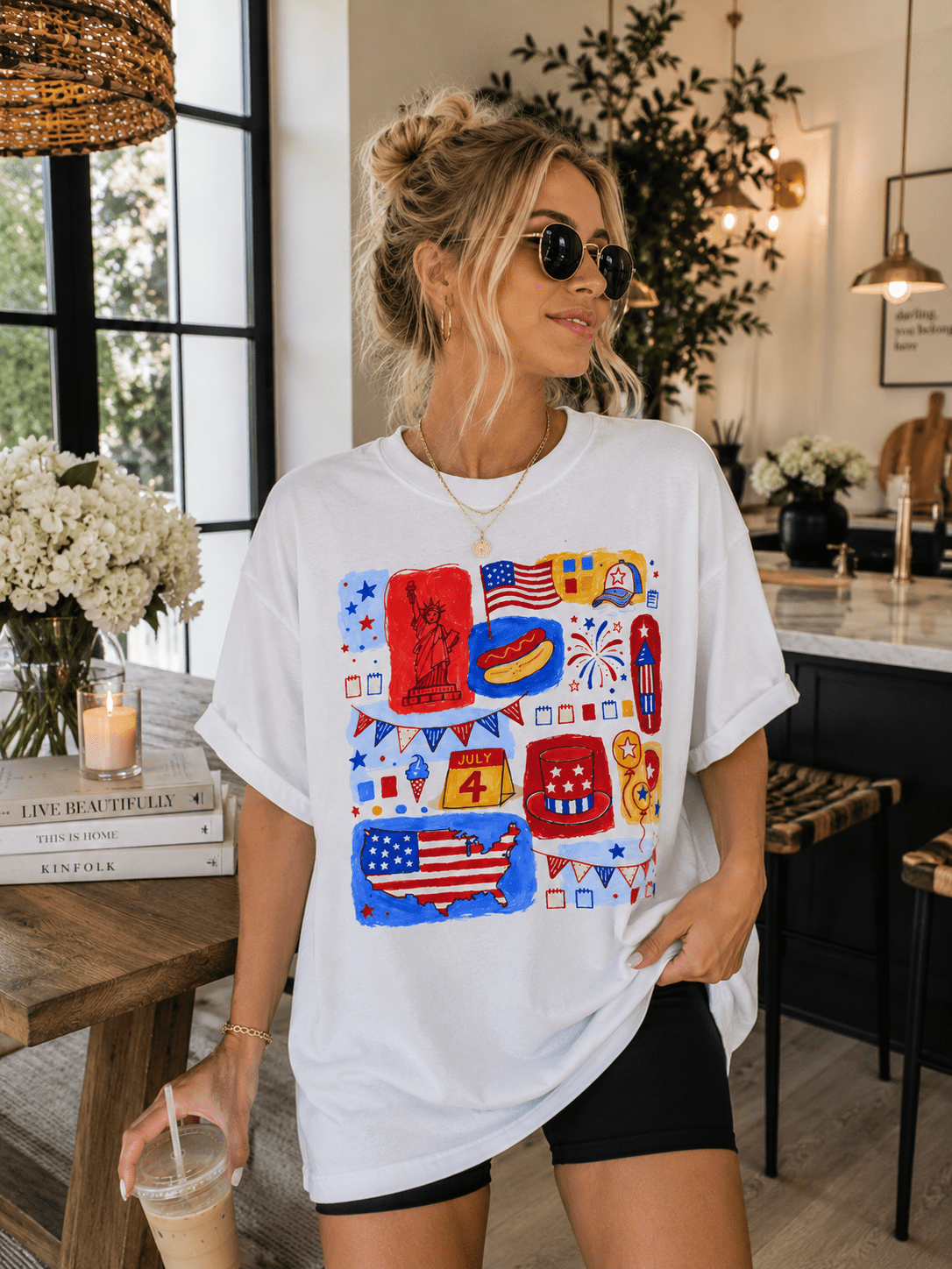 Land Of The Free T-Shirt – RELLE Fashion & Lifestyle – Product Image