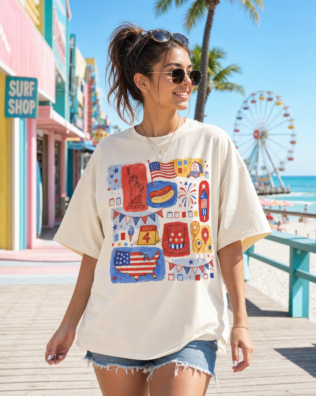 Land Of The Free T-Shirt – RELLE Fashion & Lifestyle – Product Image