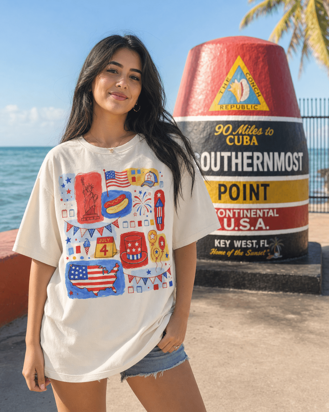 Land Of The Free T-Shirt – RELLE Fashion & Lifestyle – Product Image