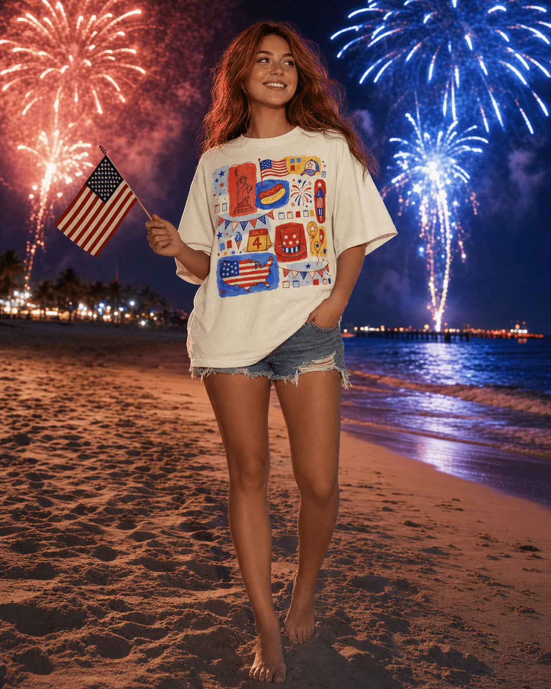 Land Of The Free T-Shirt – RELLE Fashion & Lifestyle – Product Image
