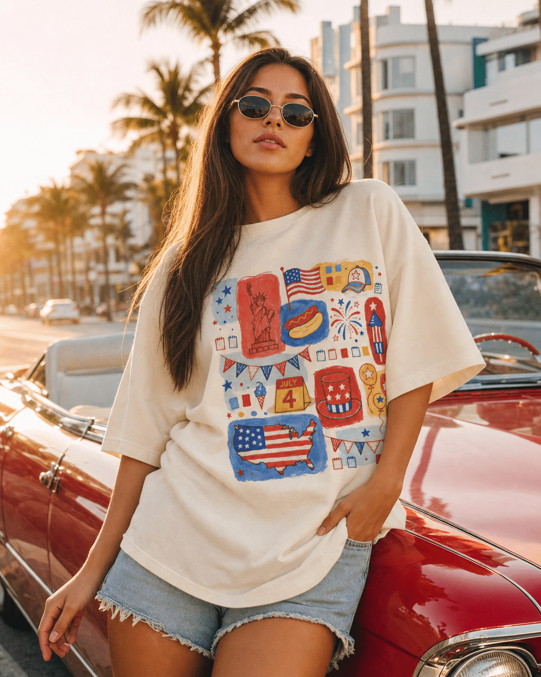 Land Of The Free T-Shirt – RELLE Fashion & Lifestyle – Product Image