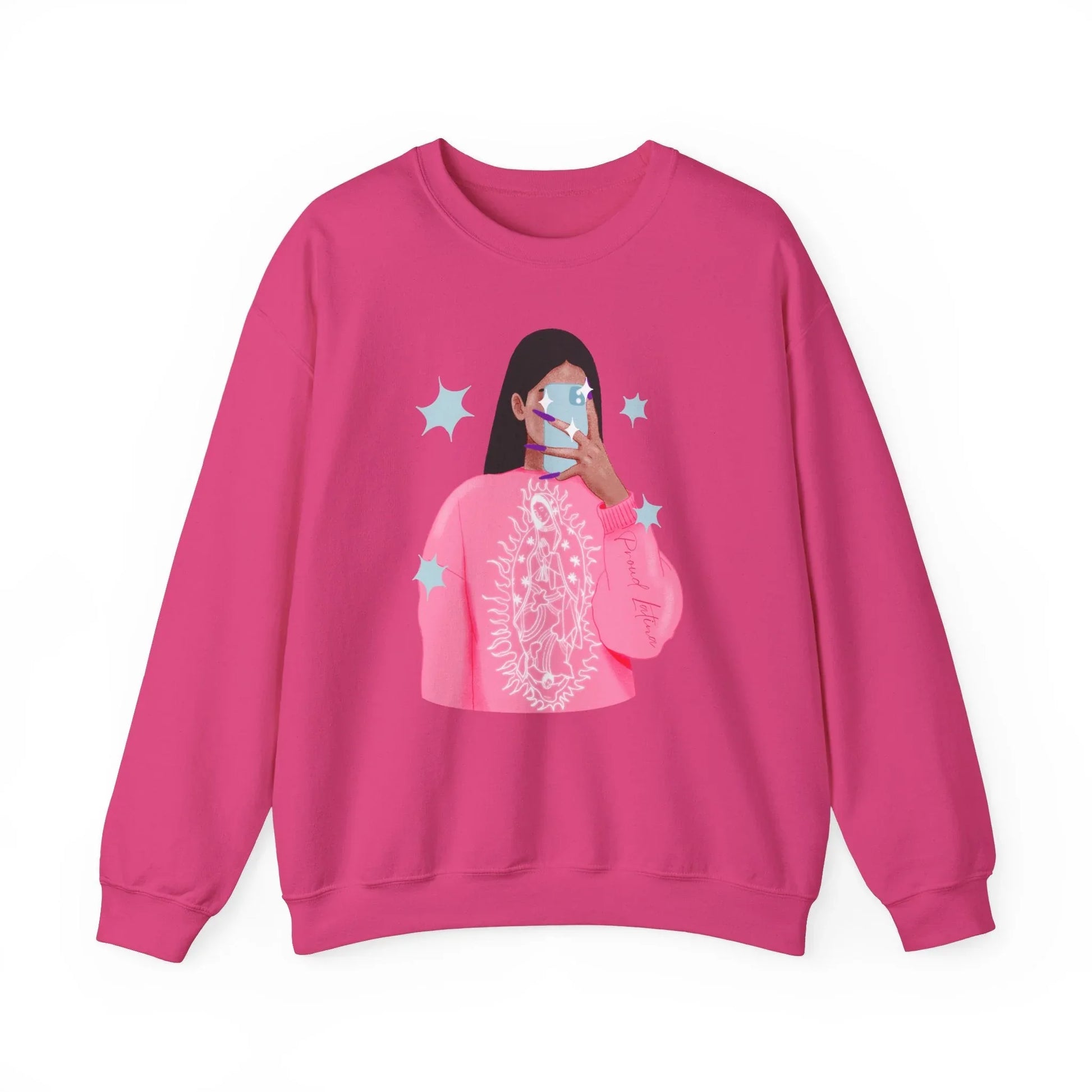 Latino Vibes Sweatshirt | Unisex - S / Heliconia