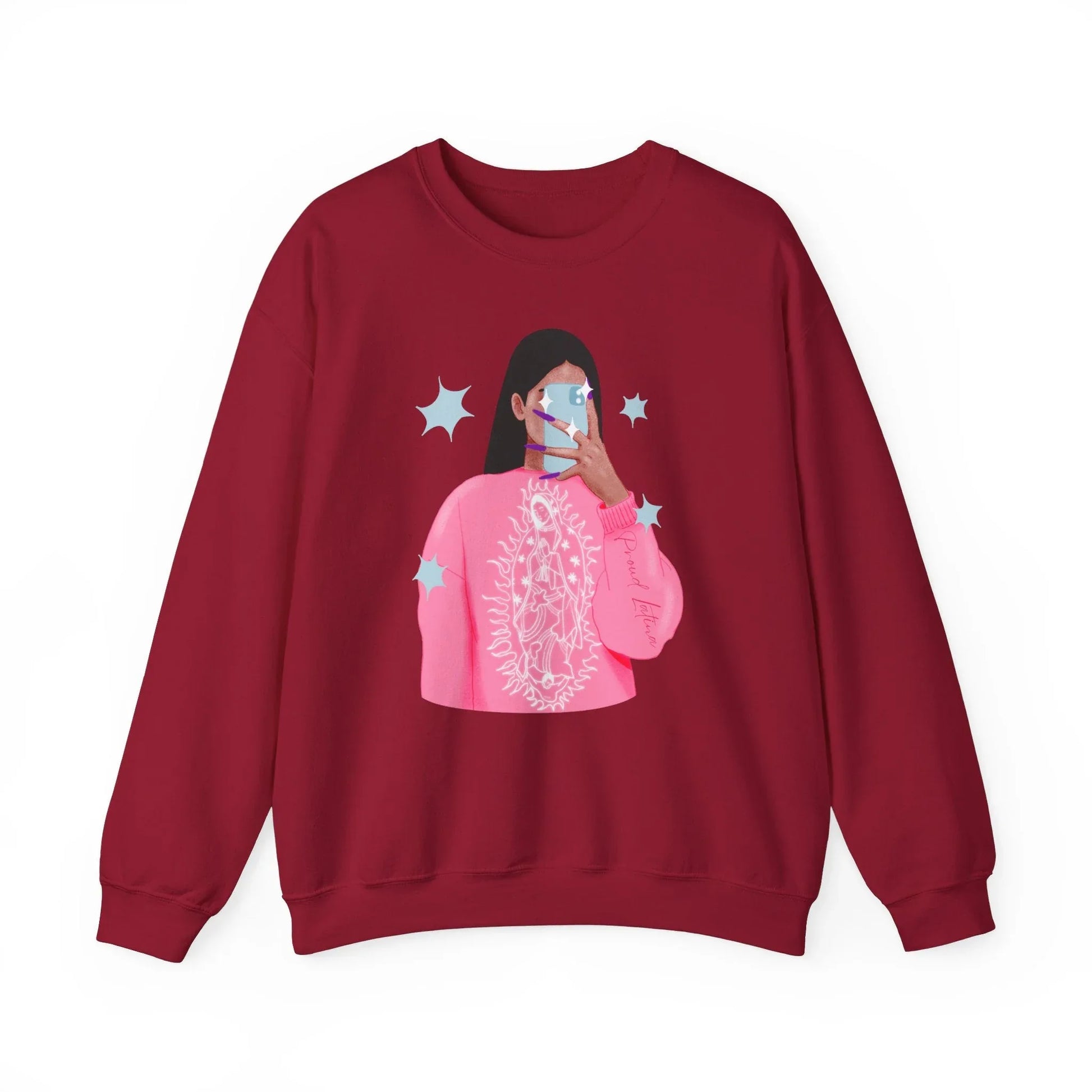 Latino Vibes Sweatshirt | Unisex - S / Cardinal Red
