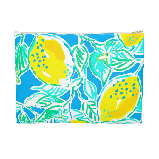 Lemonade Days Accessory Pouch - Large / White zipper - Bags