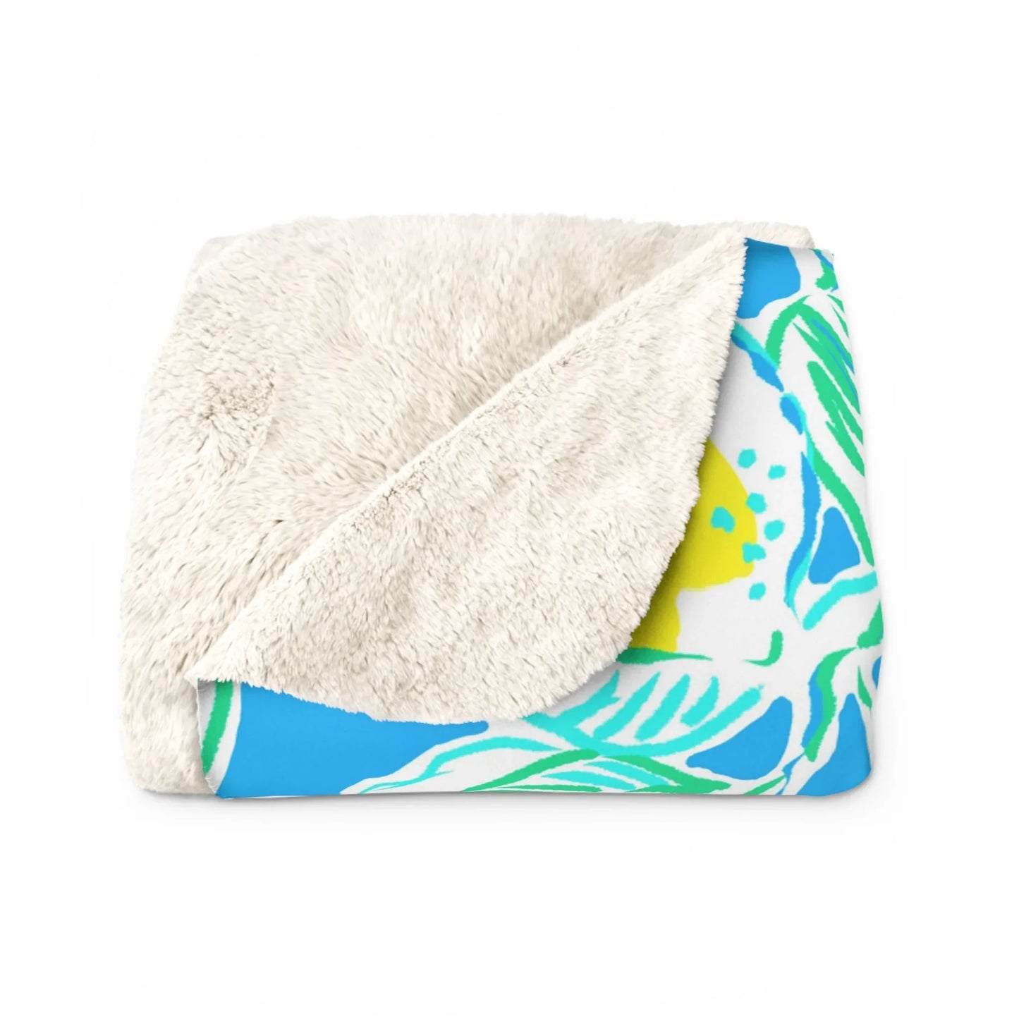 Lemonade Days Sherpa Fleece Blanket - 50’’ × 60’’ - Home Decor