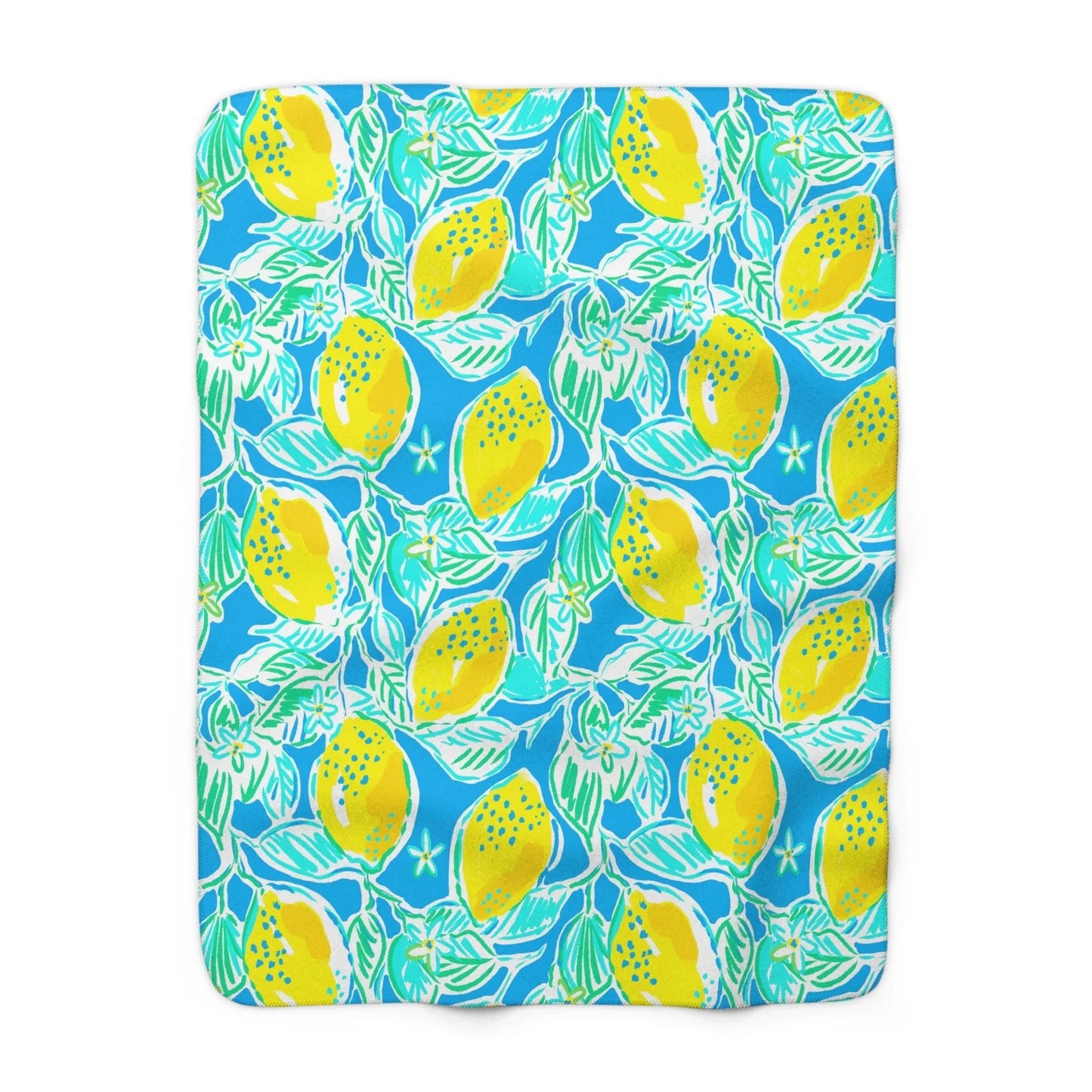 Lemonade Days Sherpa Fleece Blanket - 50’’ × 60’’ - Home Decor