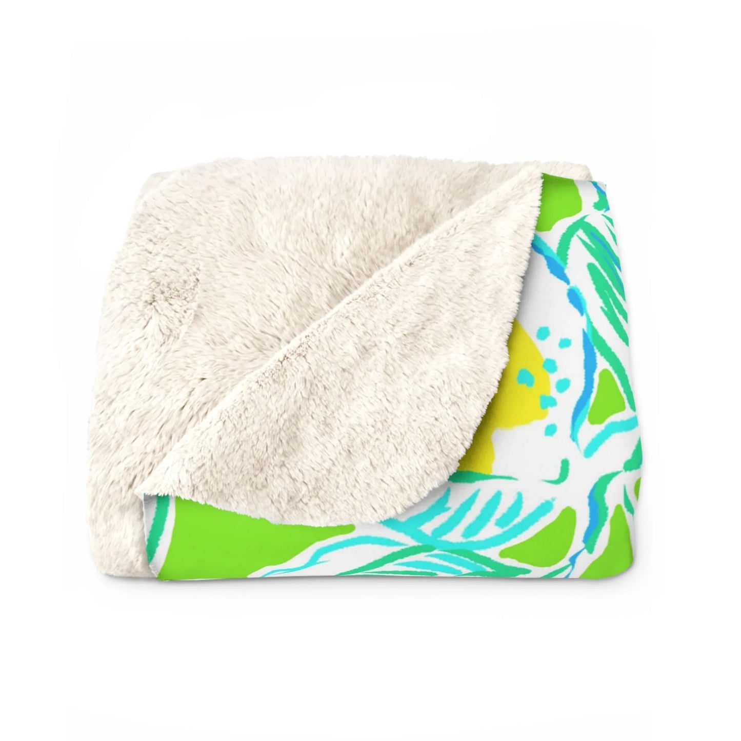 Lemonade Days Sherpa Fleece Blanket - 50’’ × 60’’ - Home Decor
