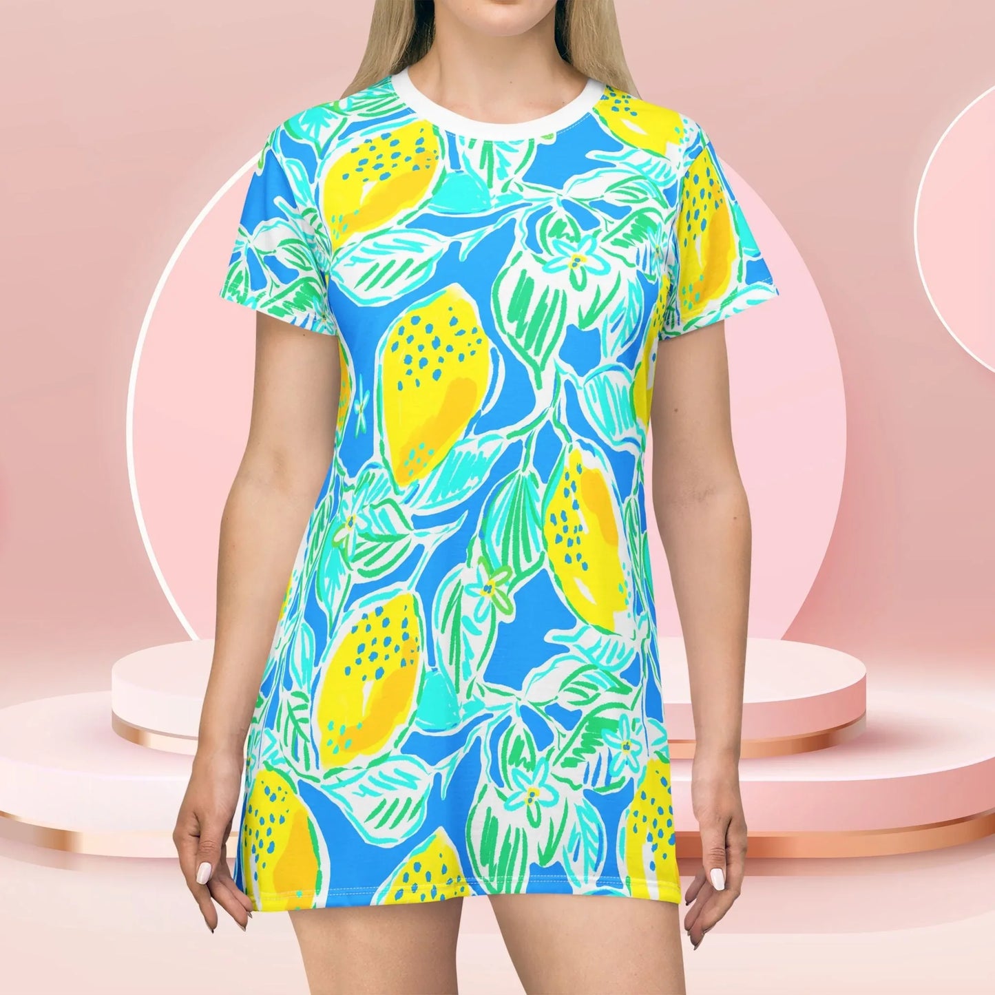 Lemonade Days T-Shirt Dress - All Over Prints