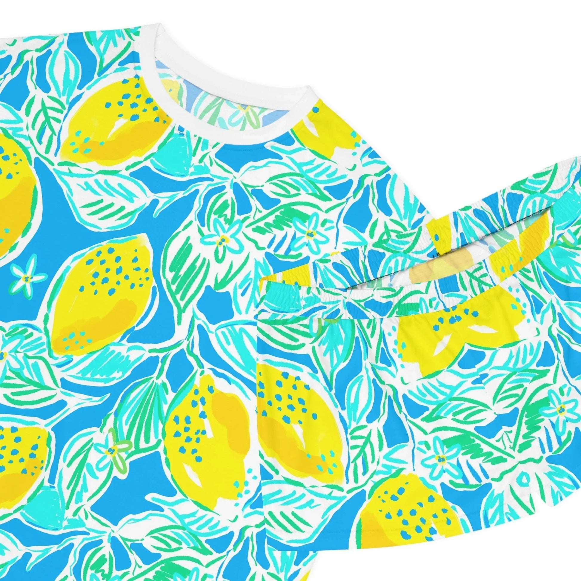 Lemonade Days Women’s Short Pajama Set - All Over Prints