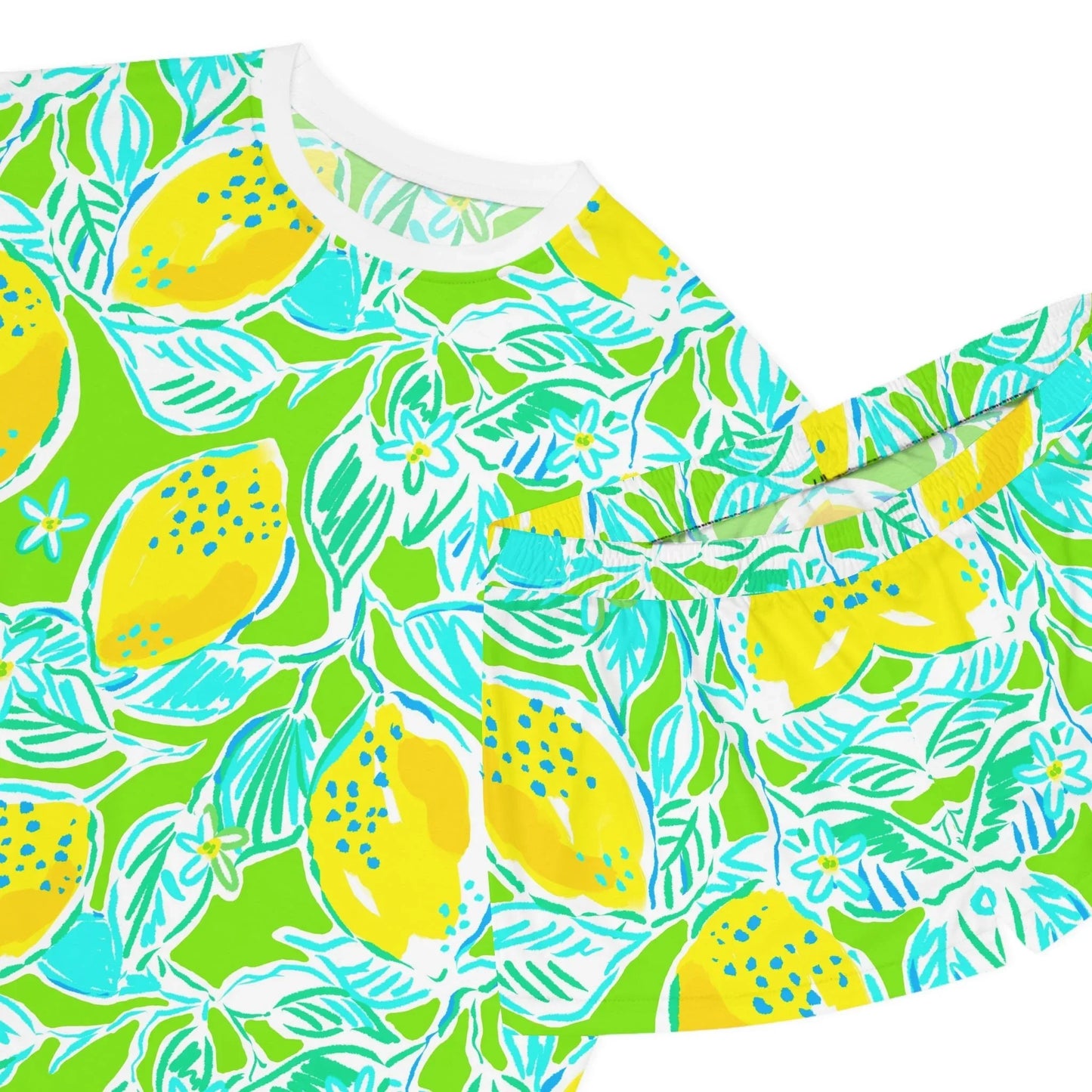 Lemonade Days Women’s Short Pajama Set - All Over Prints