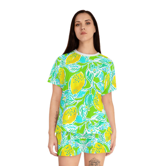 Lemonade Days Women’s Short Pajama Set - All Over Prints