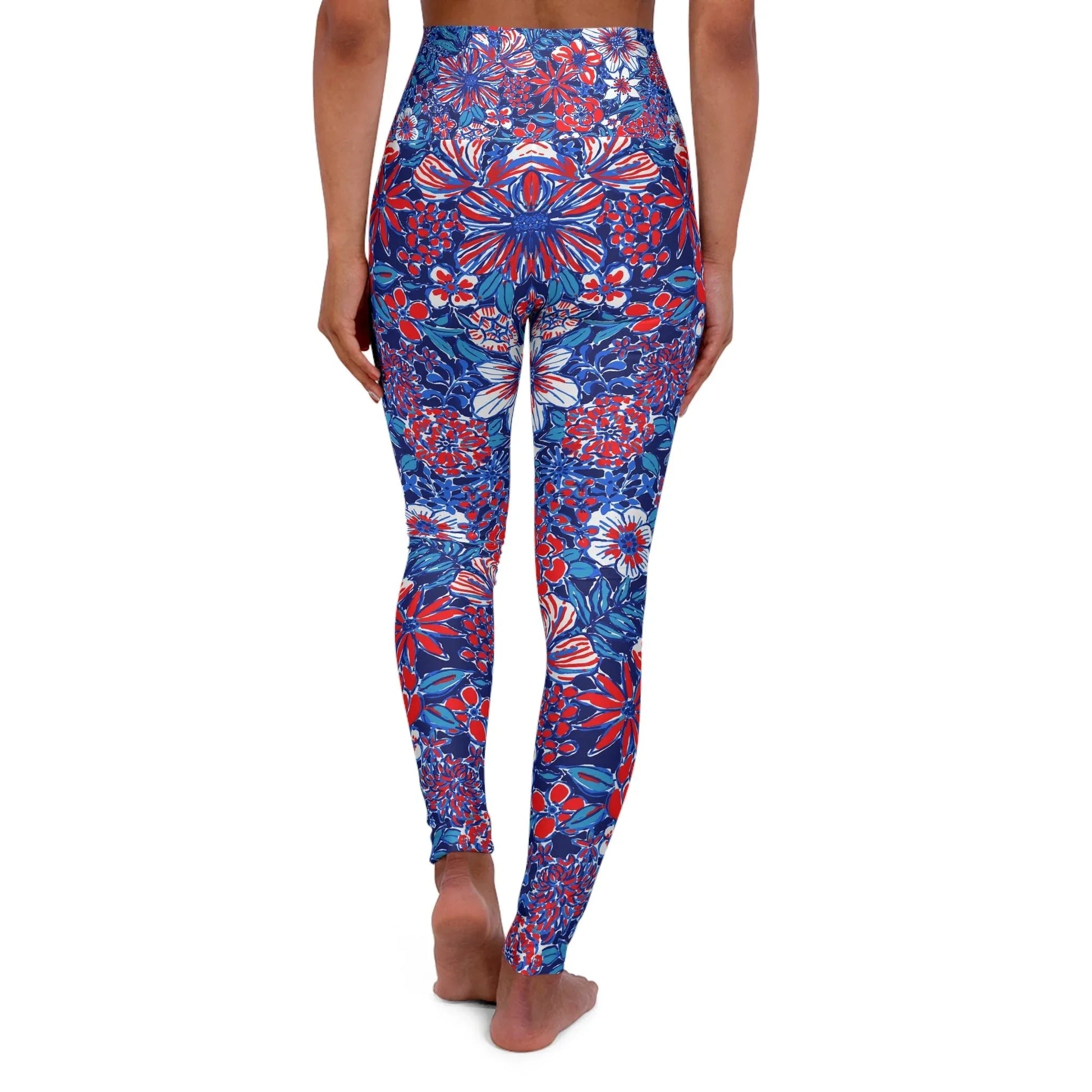 Liberty Garden High Waisted Yoga Leggings - All Over Prints