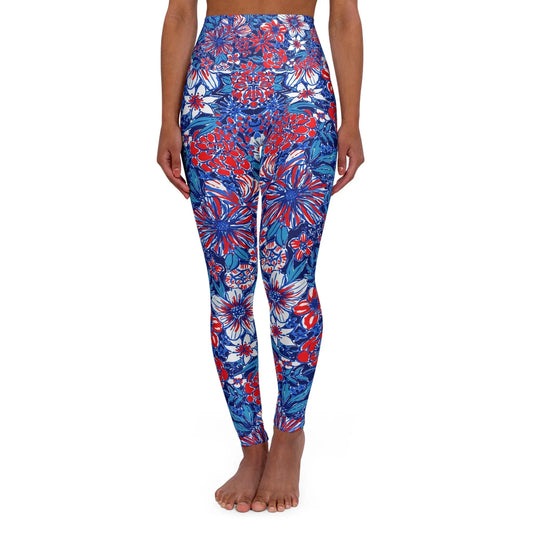 Liberty Garden High Waisted Yoga Leggings - XS - All Over Prints