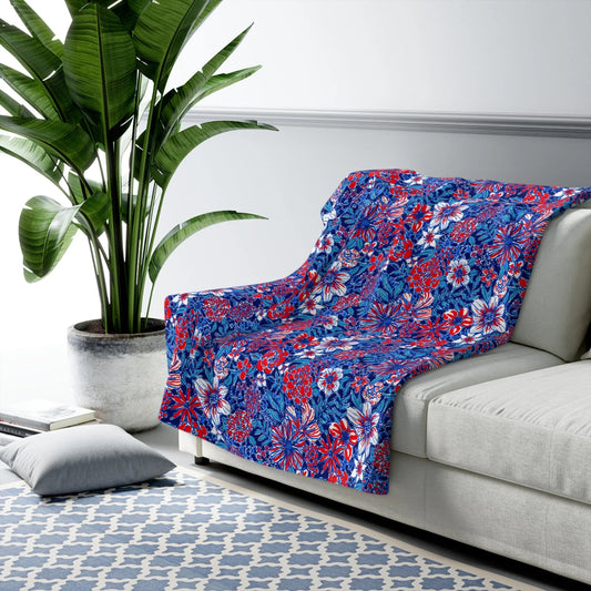 Liberty Garden Sherpa Fleece Blanket - 50’’ × 60’’ - Home Decor