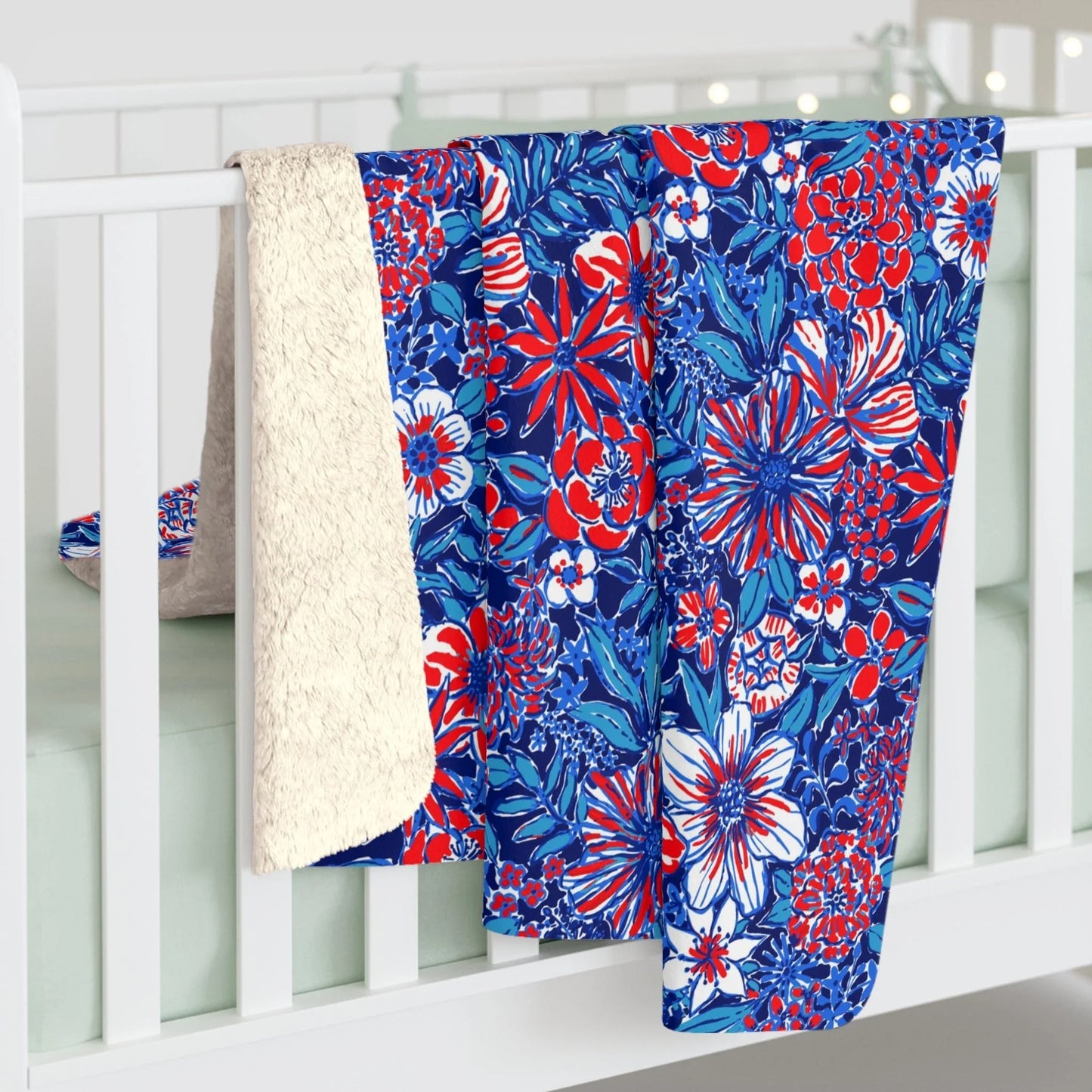 Liberty Garden Sherpa Fleece Blanket - 50’’ × 60’’ - Home Decor