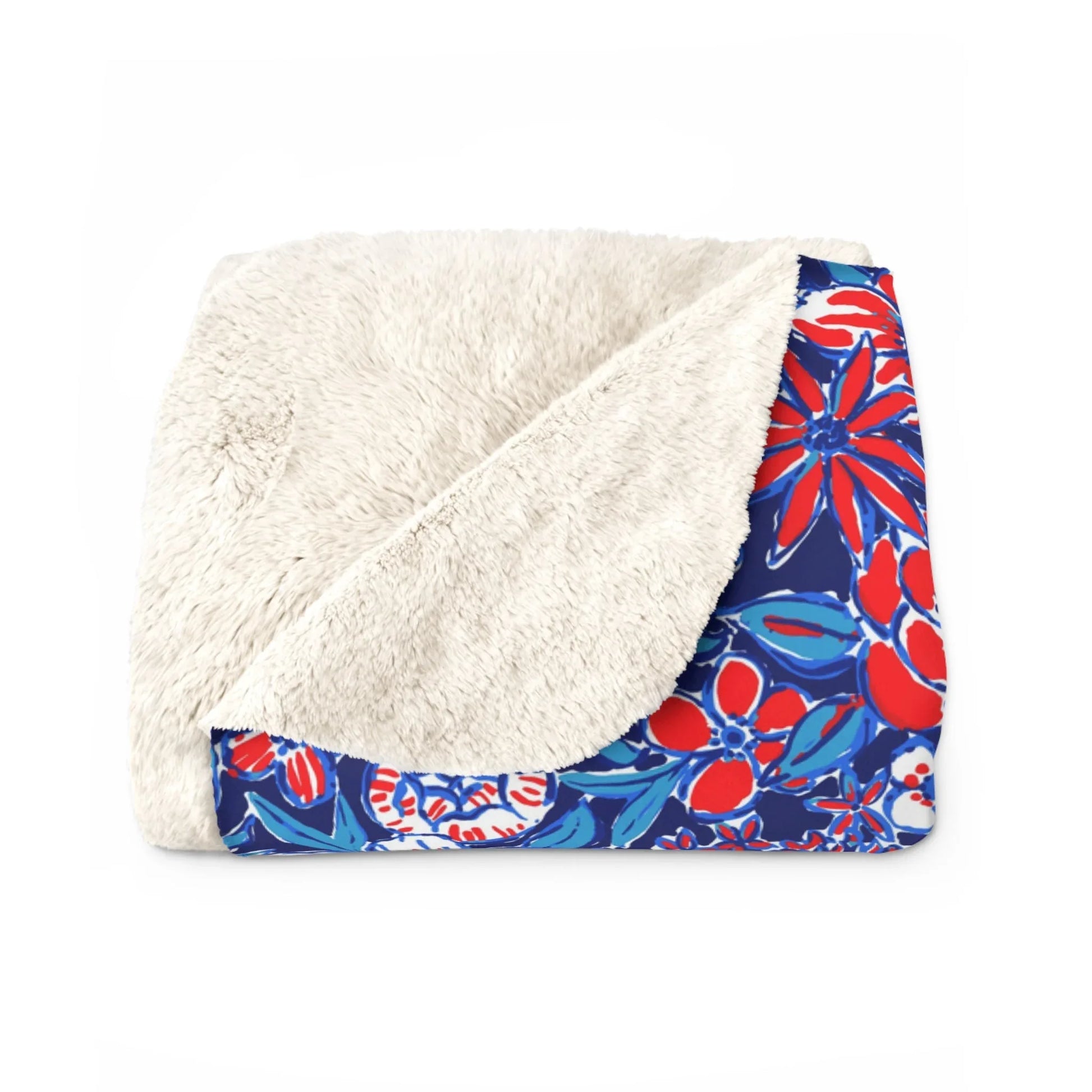 Liberty Garden Sherpa Fleece Blanket - 50’’ × 60’’ - Home Decor