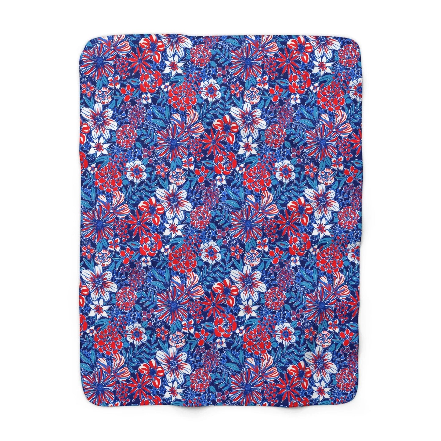 Liberty Garden Sherpa Fleece Blanket - 50’’ × 60’’ - Home Decor