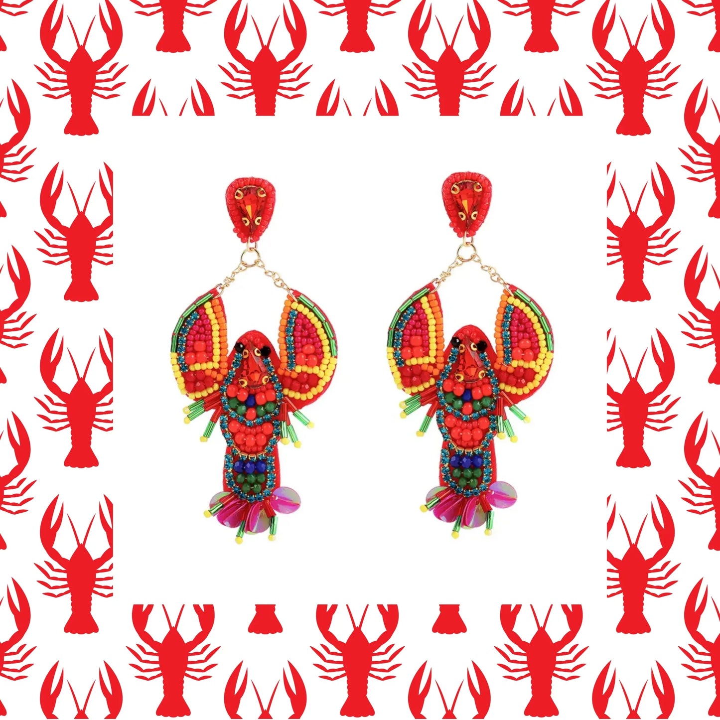 Lobster Chic Earrings