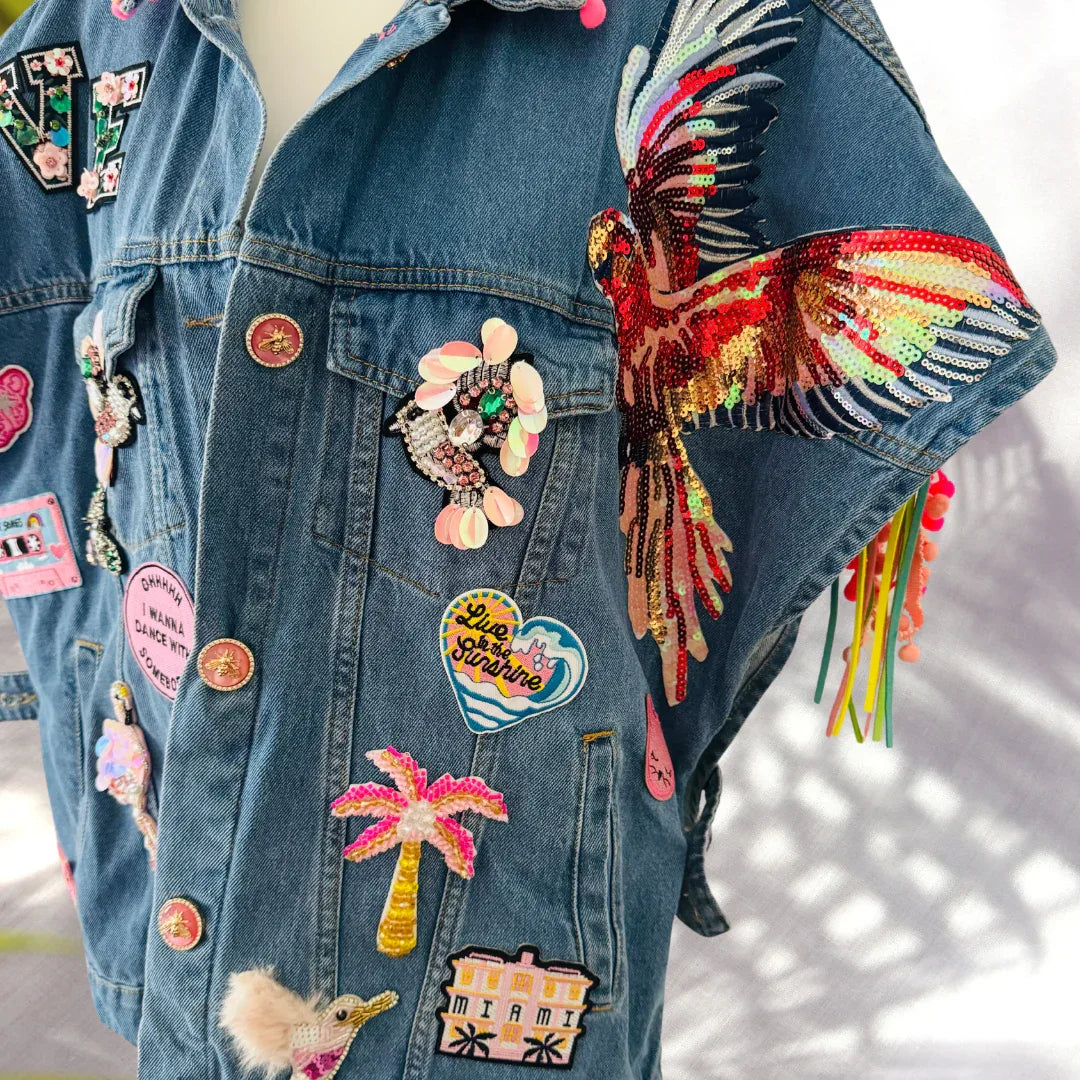 Lovebird Vest - Handcrafted Unique Custom