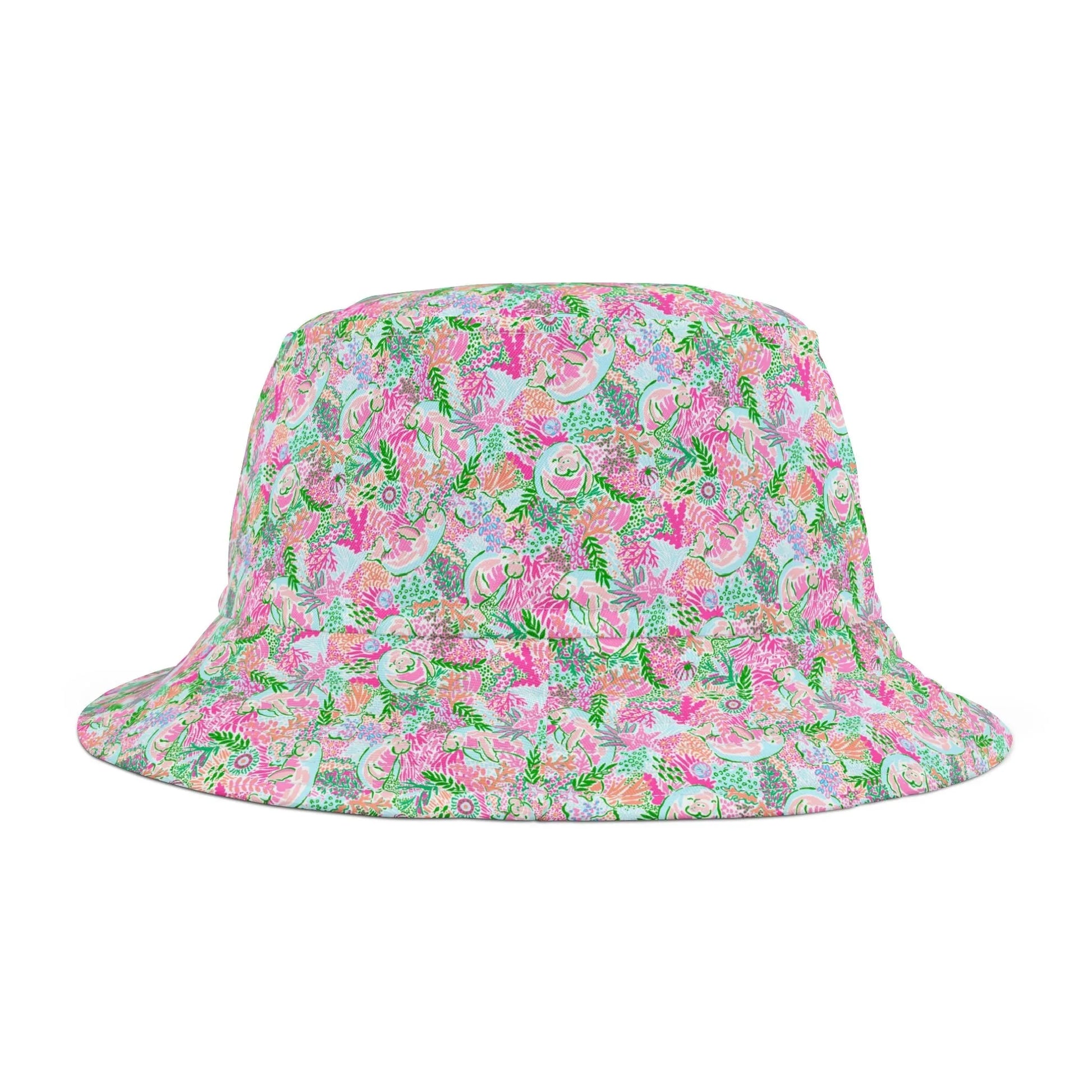 Manatee Paradise Bucket Hat - Small / White stitching - Hats