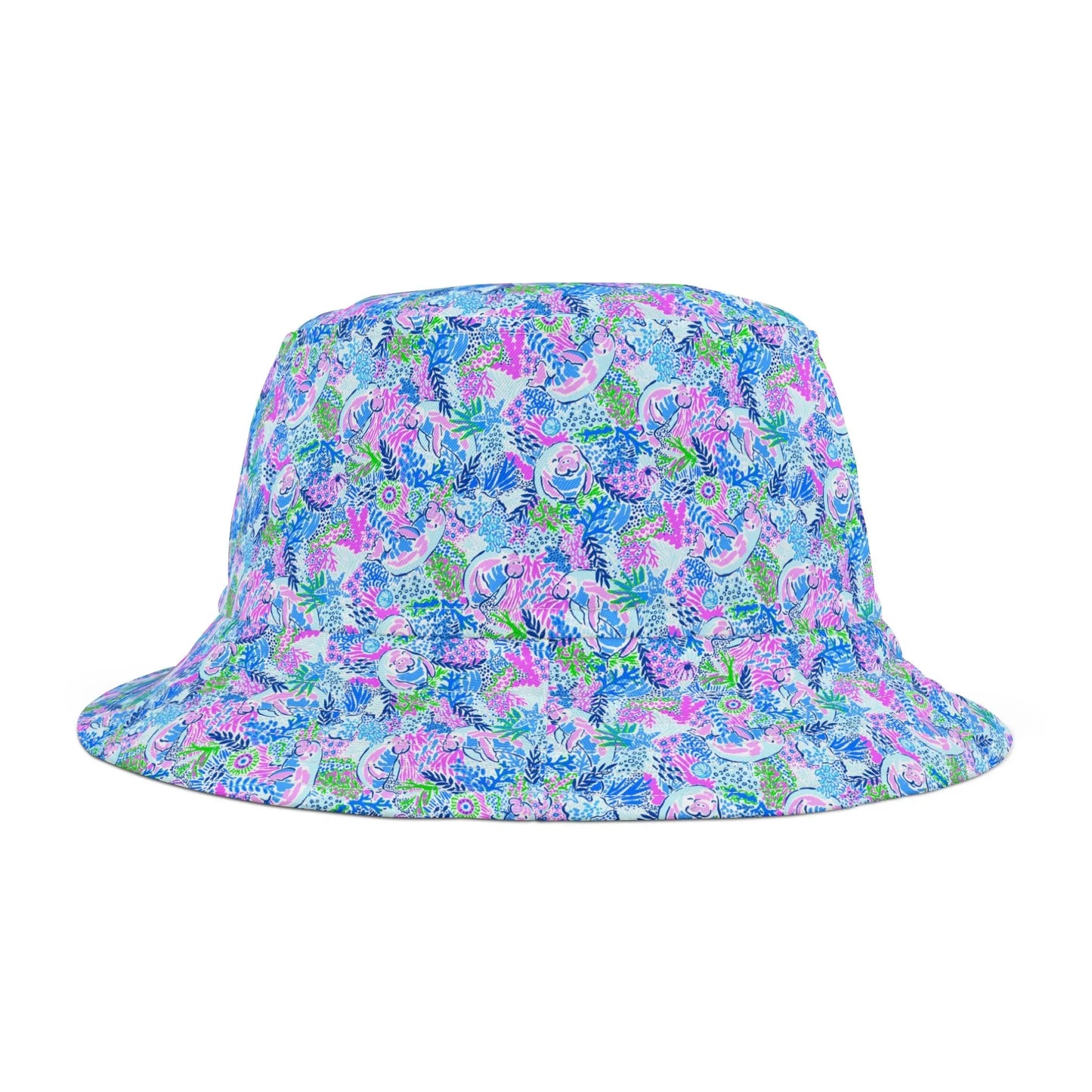 Manatee Paradise Bucket Hat - Small / White stitching - Hats
