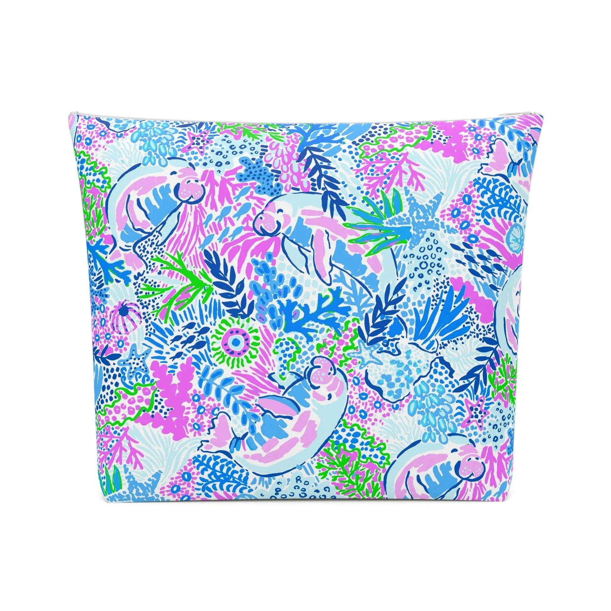 Manatee Paradise Cosmetic Bag - 10.2’’ × 8.3’’ - Bags