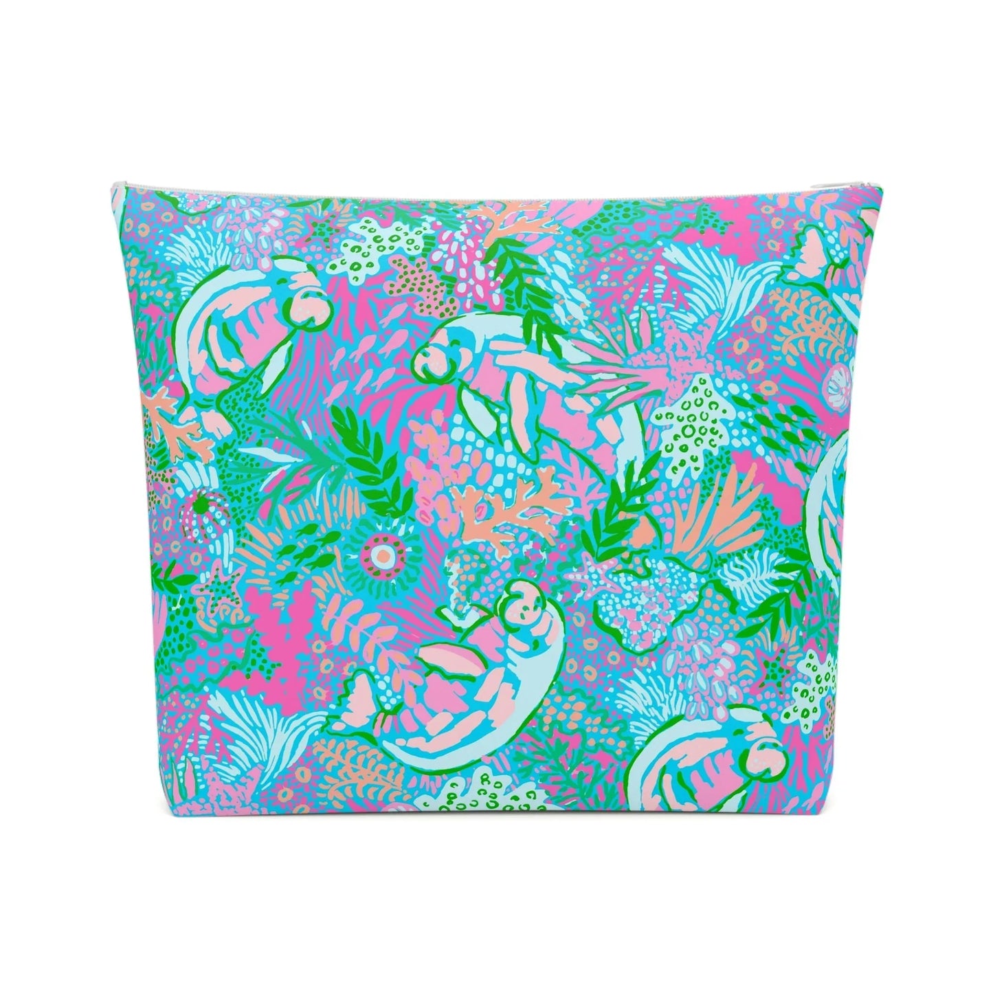 Manatee Paradise Cosmetic Bag - 10.2’’ × 8.3’’ - Bags