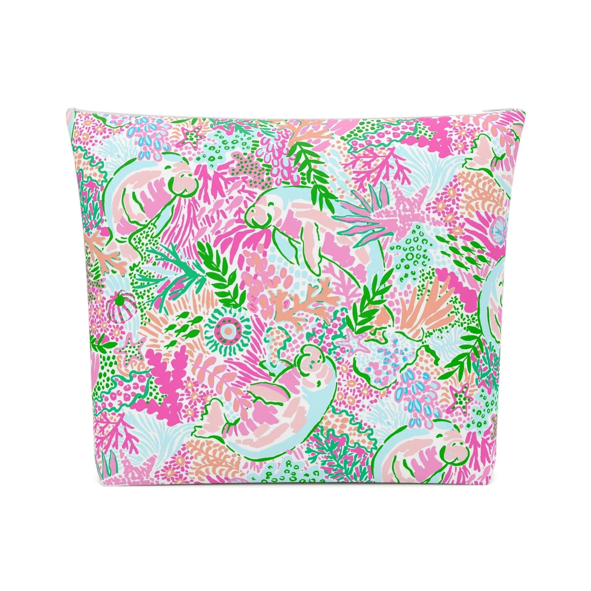 Manatee Paradise Cosmetic Bag - 10.2’’ × 8.3’’ - Bags