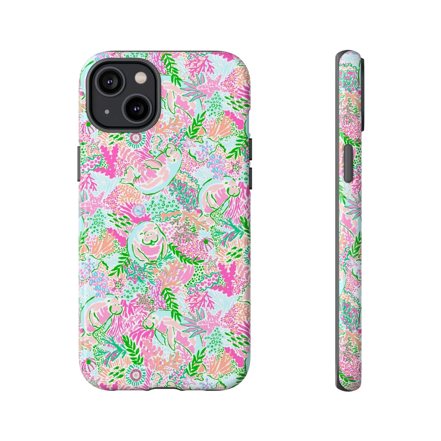Manatee Paradise iPhone Case - 14 Plus / Glossy - Phone