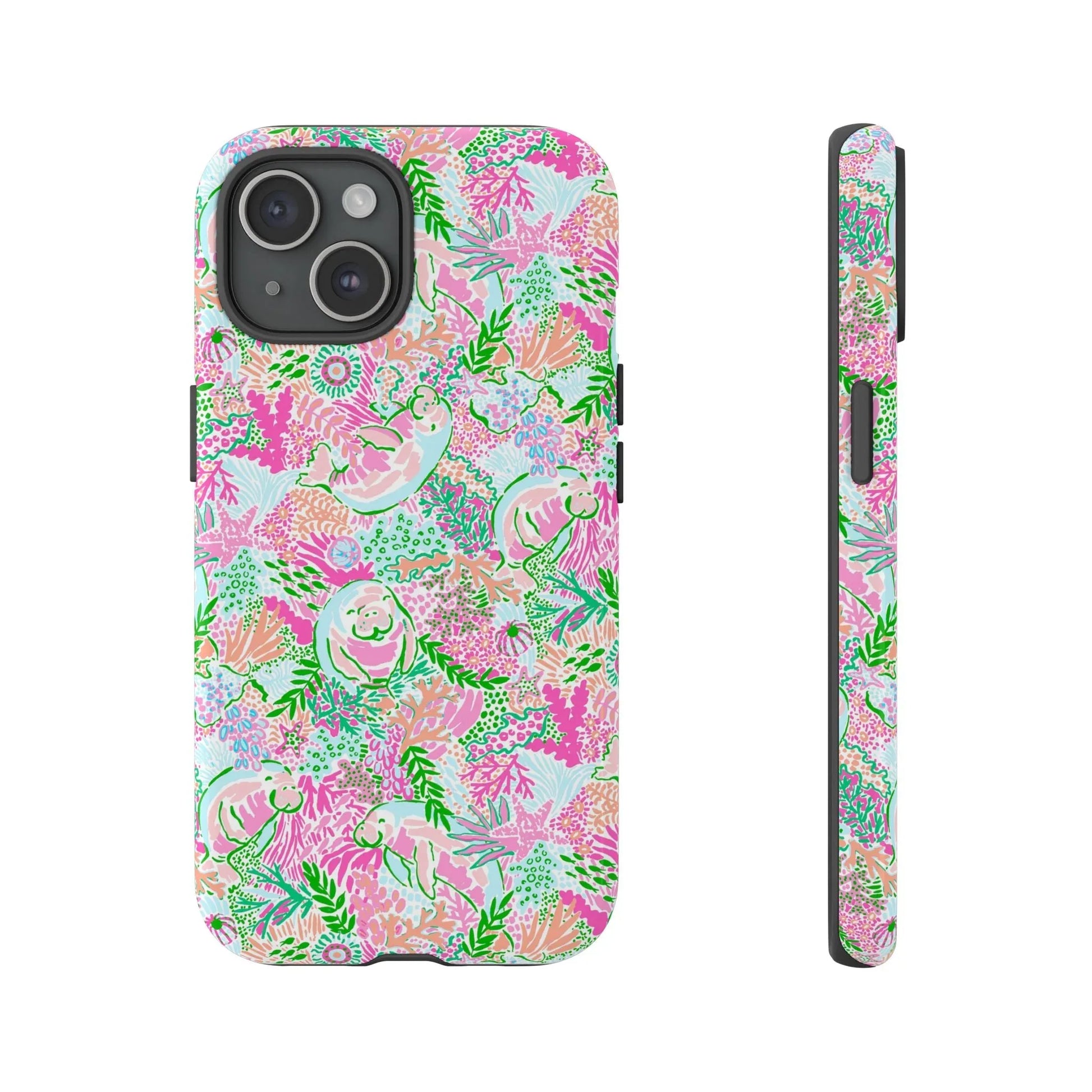 Manatee Paradise iPhone Case - 15 / Glossy - Phone