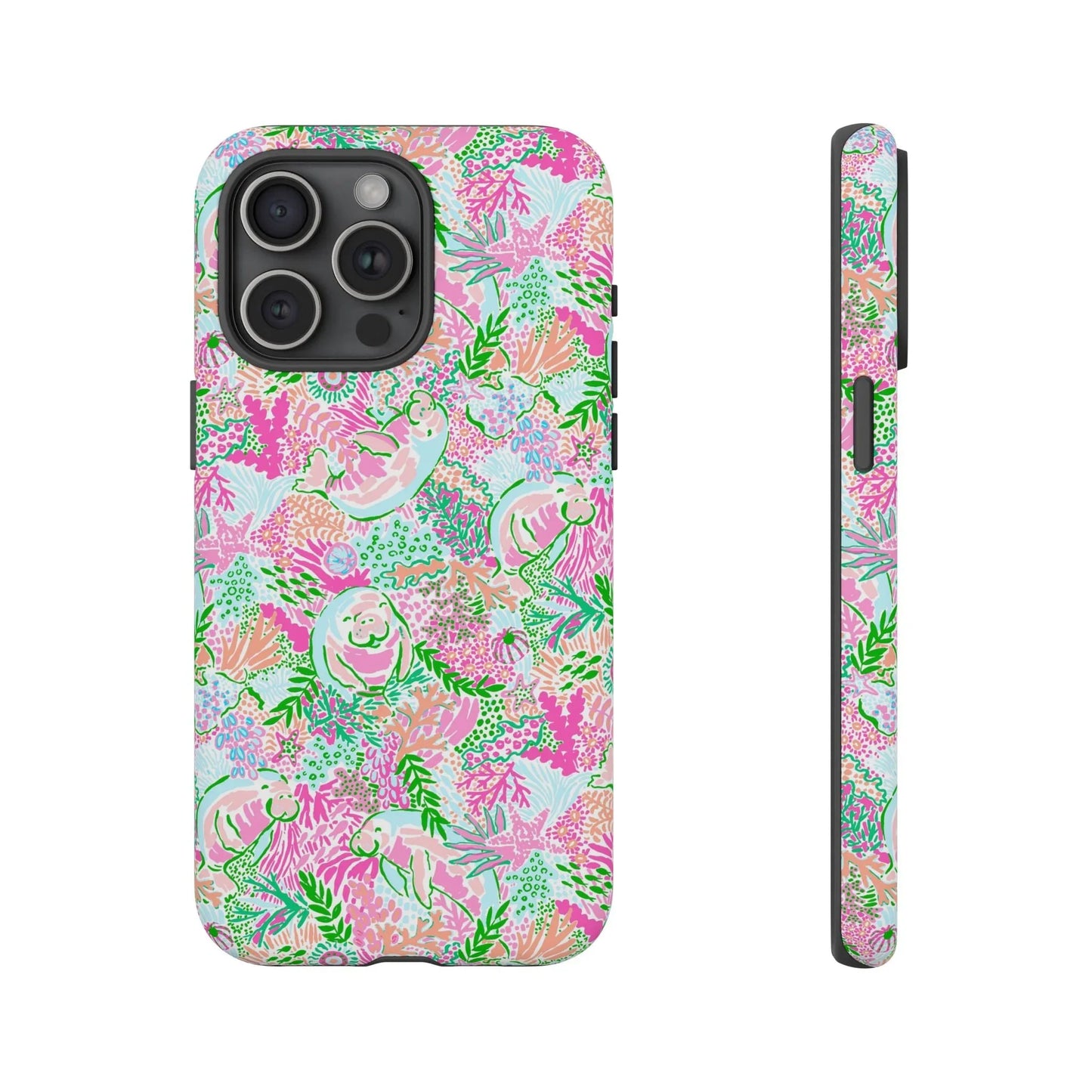 Manatee Paradise iPhone Case - 15 Pro Max / Matte - Phone
