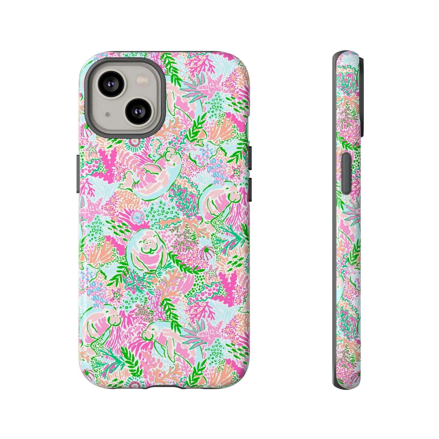 Manatee Paradise iPhone Case - 14 / Glossy - Phone
