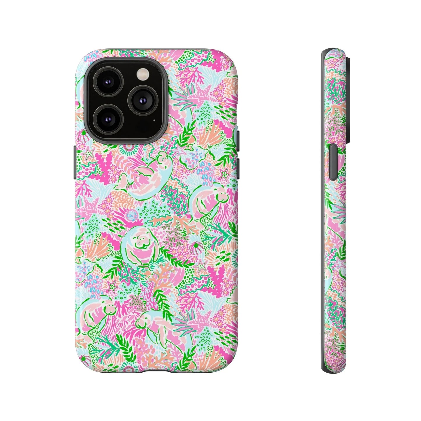 Manatee Paradise iPhone Case - 14 Pro Max / Glossy - Phone