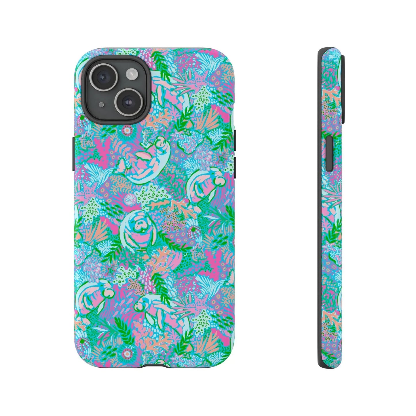 Manatee Paradise iPhone Case - 15 Plus / Glossy - Phone