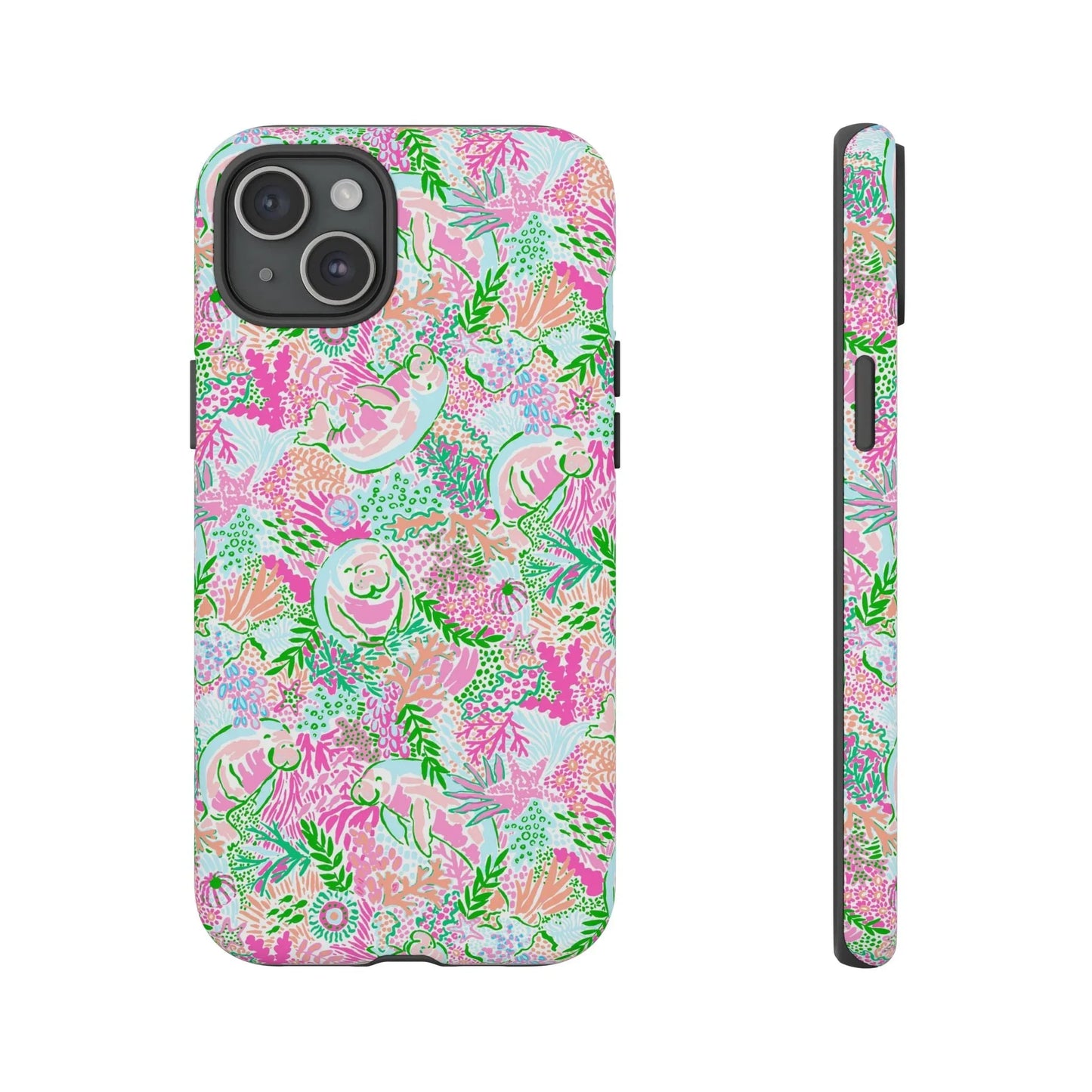 Manatee Paradise iPhone Case - 15 Plus / Matte - Phone