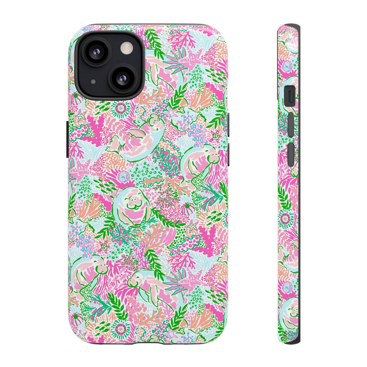 Manatee Paradise iPhone Case - 13 / Glossy - Phone