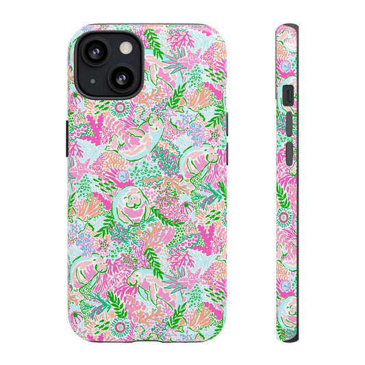Manatee Paradise iPhone Case - 13 / Glossy - Phone