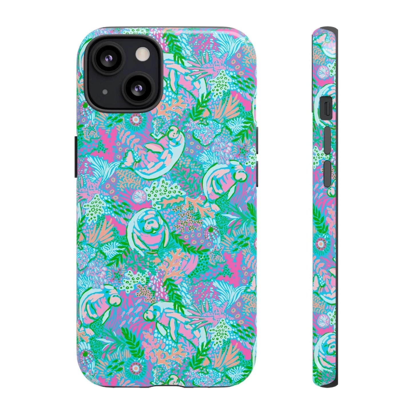 Manatee Paradise iPhone Case - 13 / Glossy - Phone