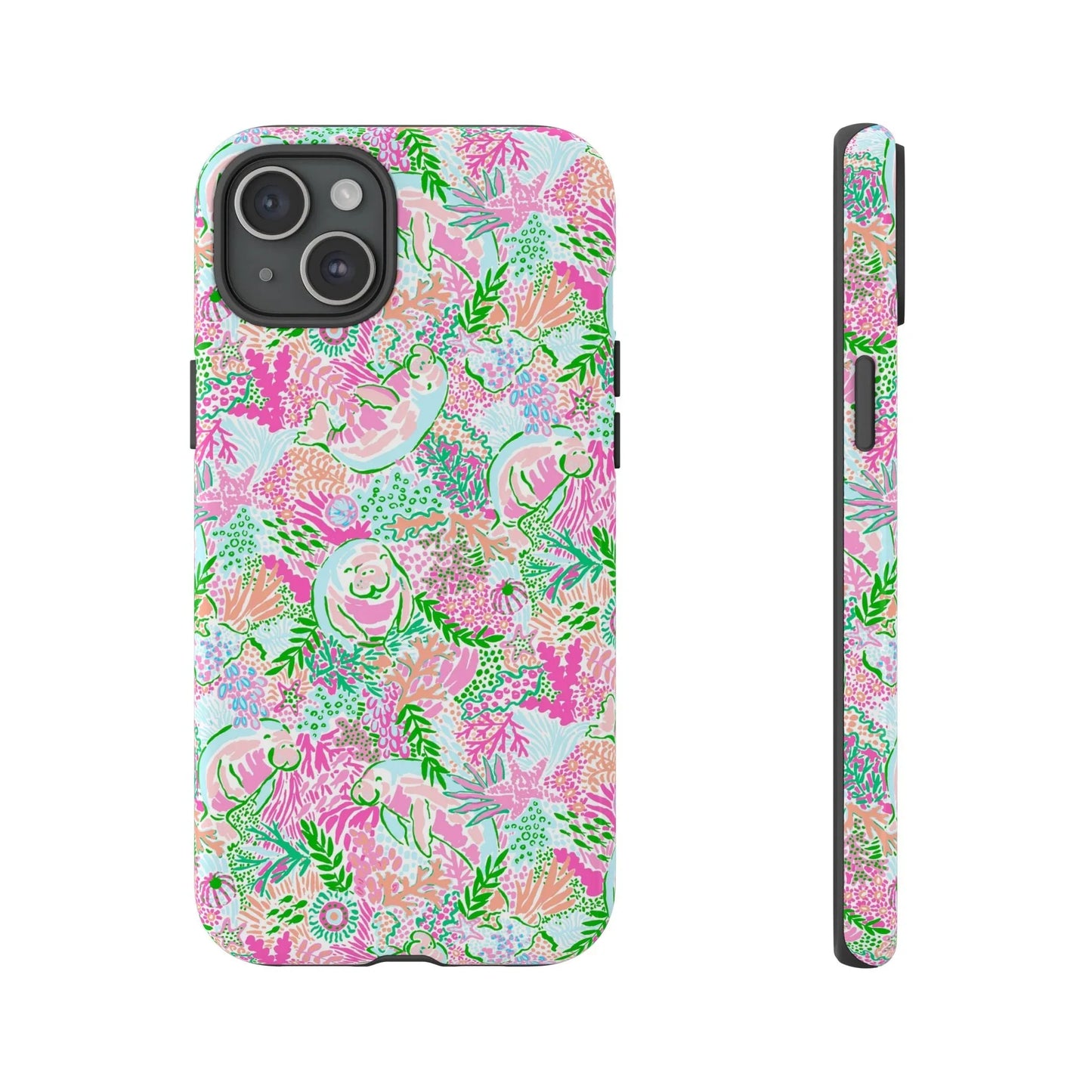 Manatee Paradise iPhone Case - 15 Plus / Glossy - Phone