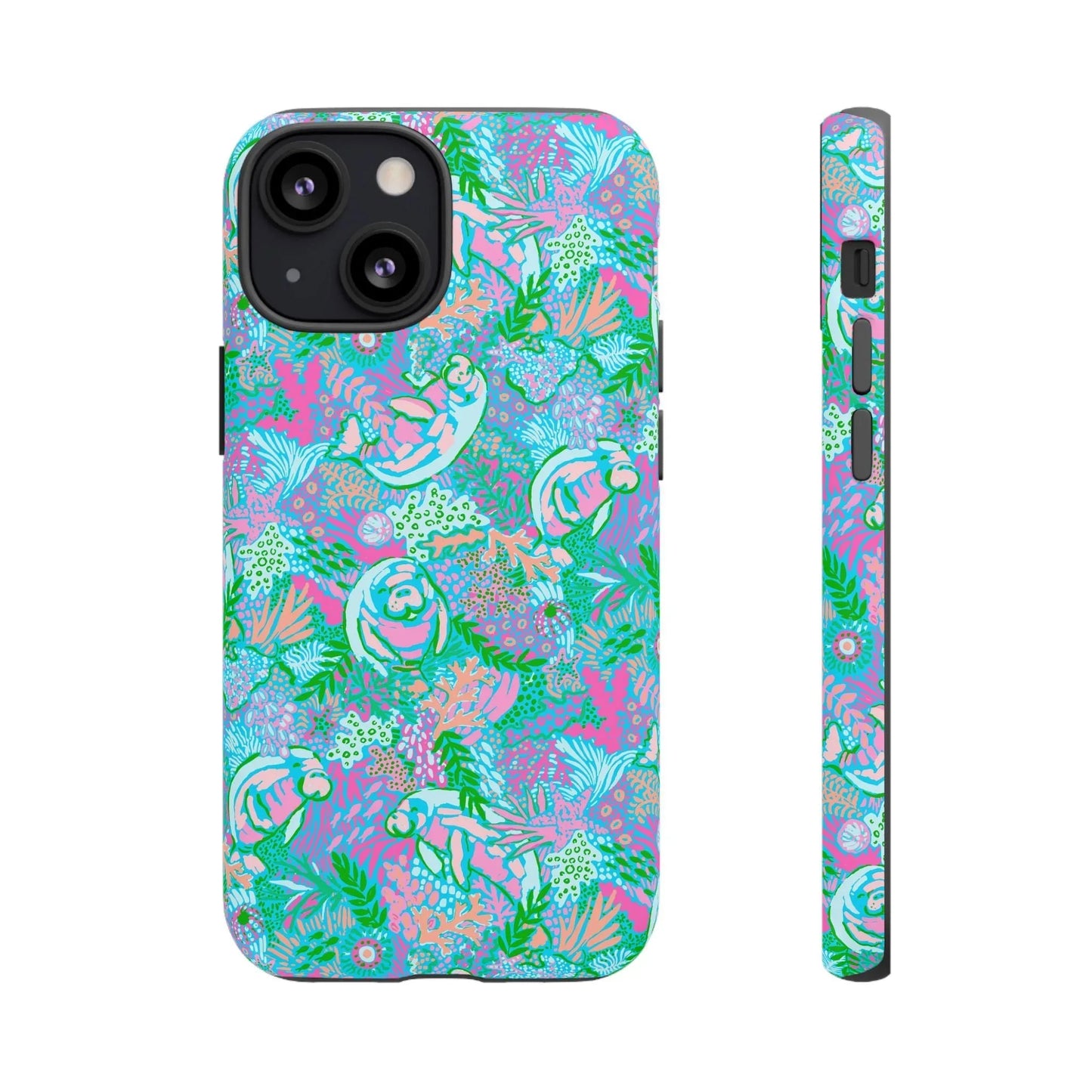 Manatee Paradise iPhone Case - 13 Mini / Matte - Phone