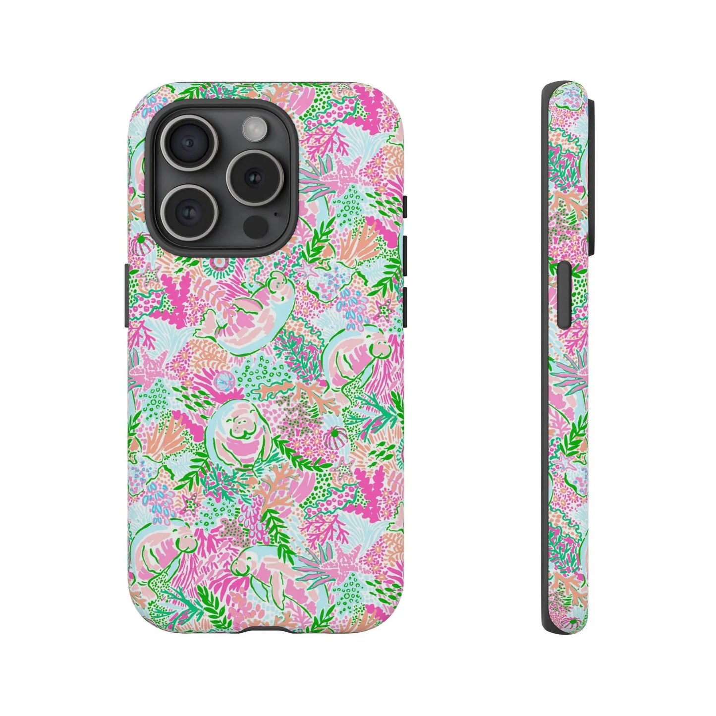 Manatee Paradise iPhone Case - 15 Pro / Matte - Phone