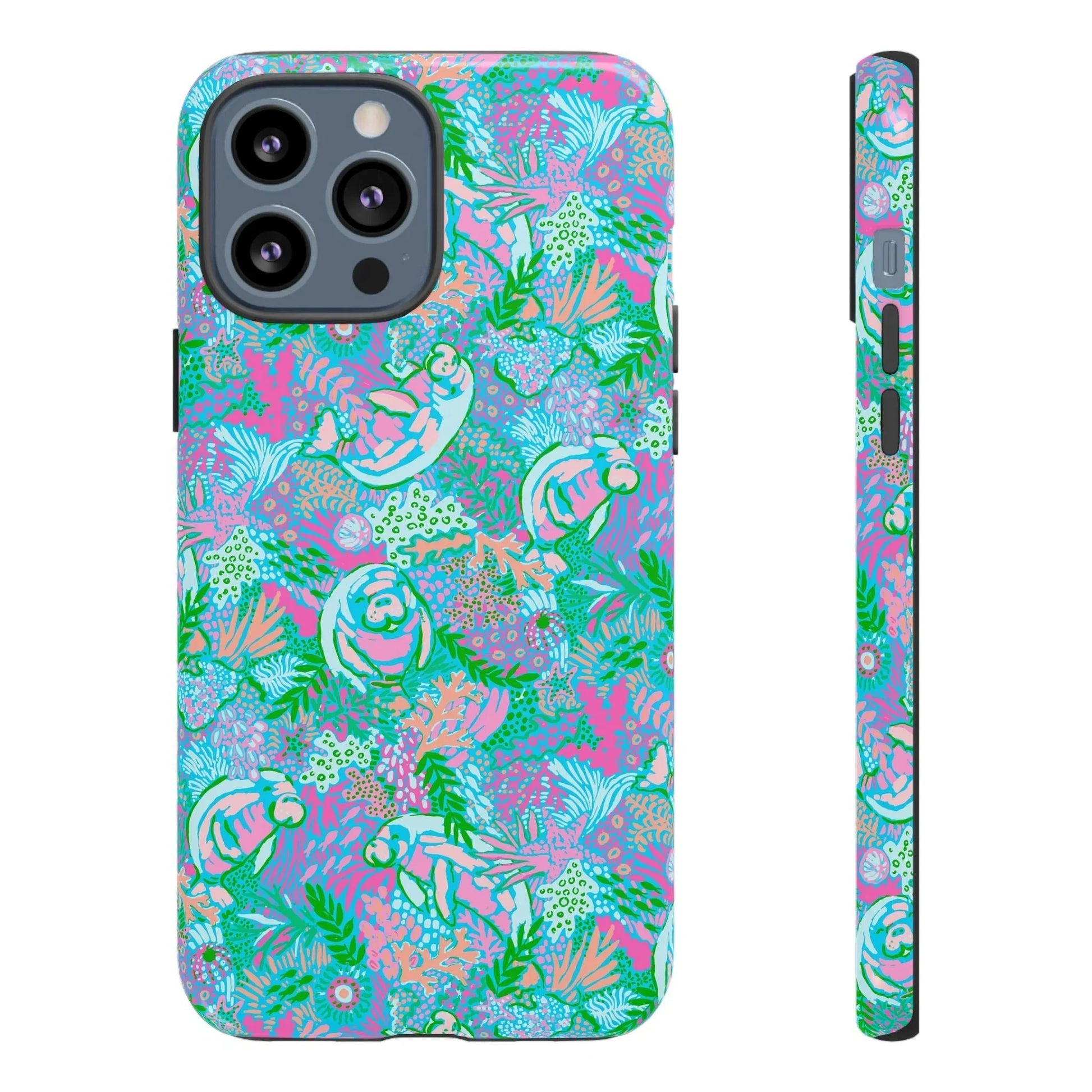 Manatee Paradise iPhone Case - 13 Pro Max / Glossy - Phone