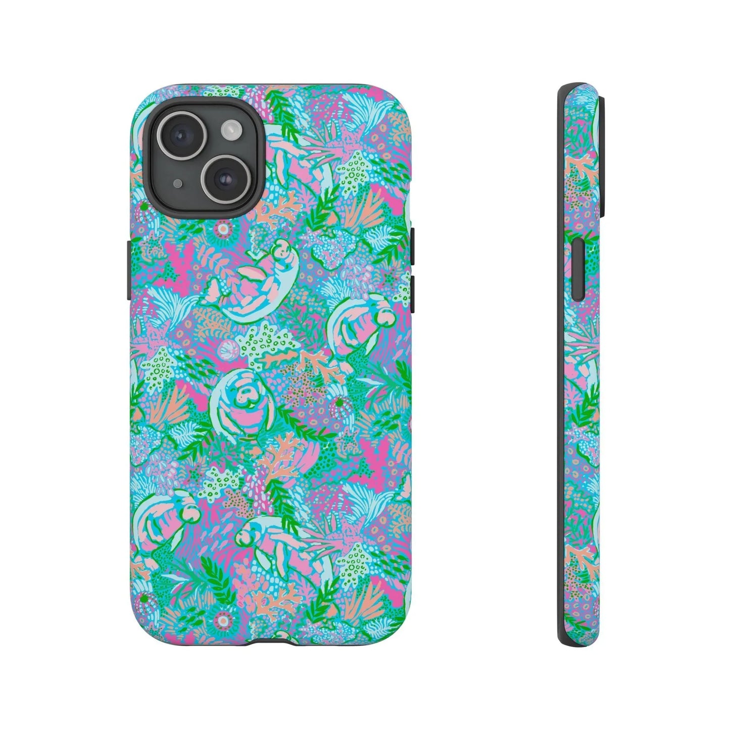 Manatee Paradise iPhone Case - 15 Plus / Matte - Phone