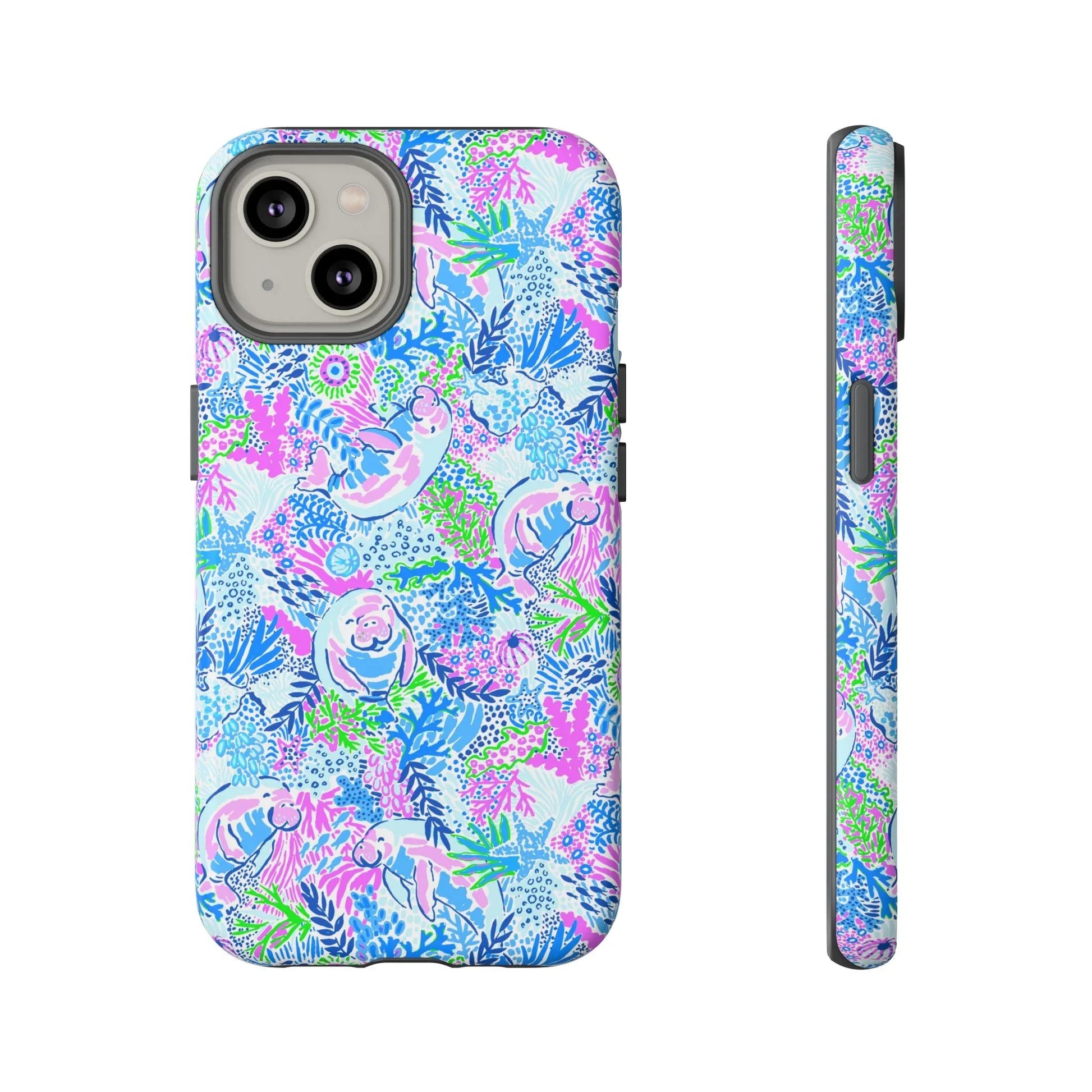 Manatee Paradise iPhone Case - 14 / Matte - Phone