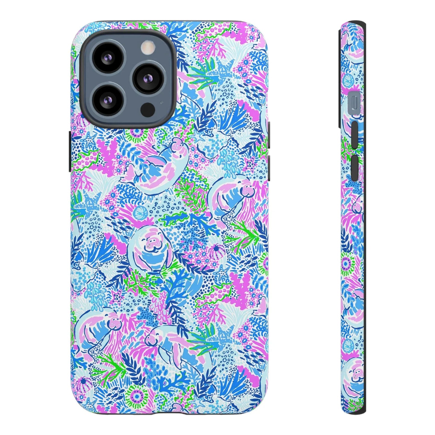 Manatee Paradise iPhone Case - 13 Pro Max / Matte - Phone
