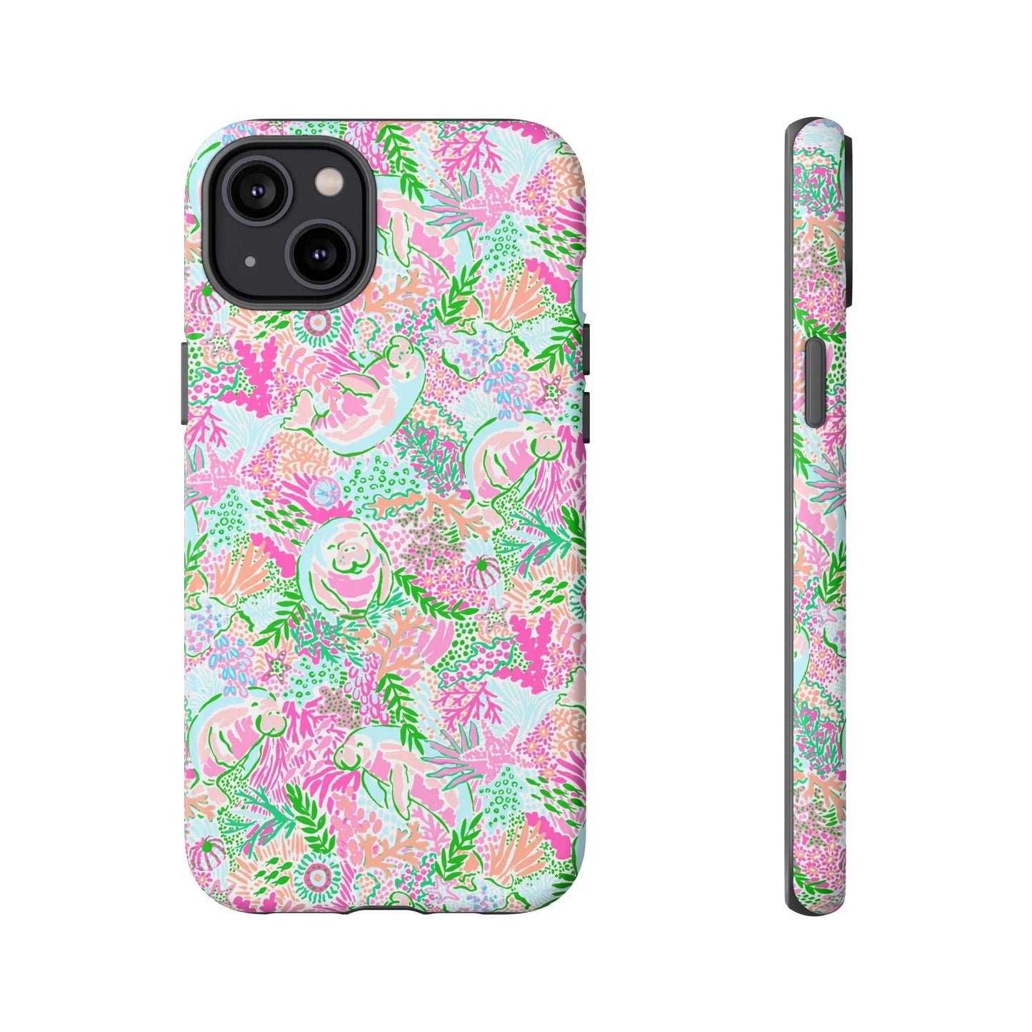 Manatee Paradise iPhone Case - 14 Plus / Matte - Phone