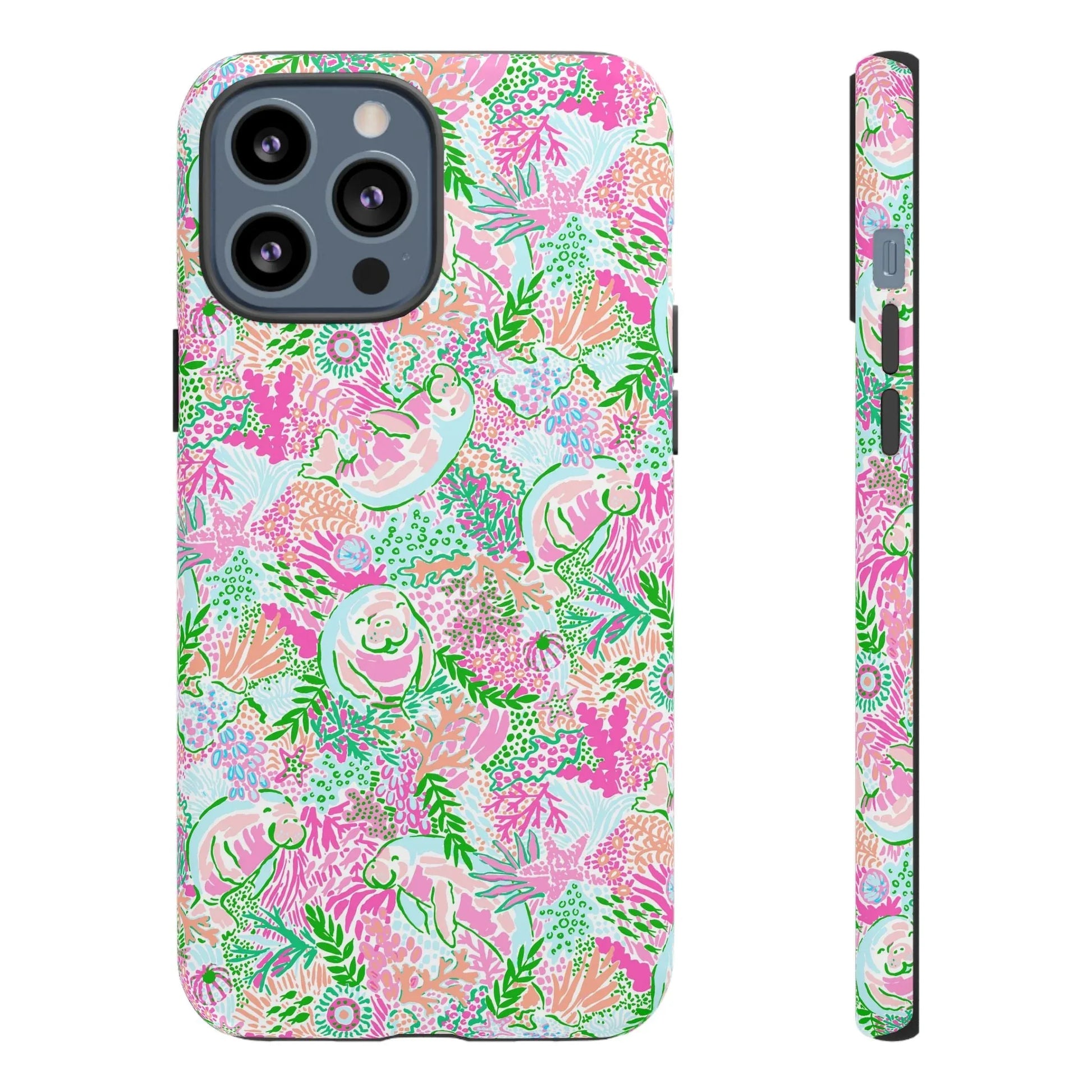 Manatee Paradise iPhone Case - 13 Pro Max / Matte - Phone