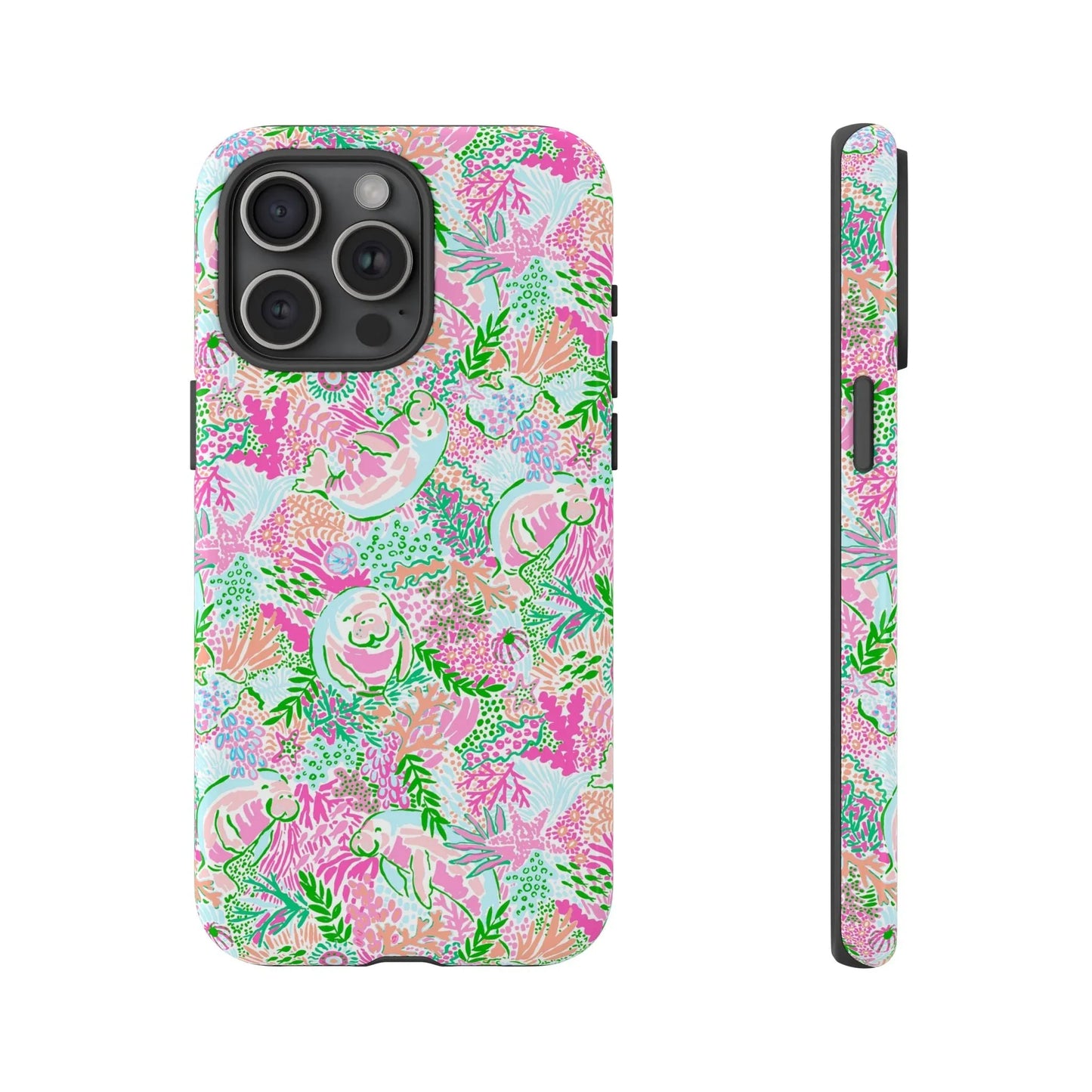 Manatee Paradise iPhone Case - 15 Pro Max / Glossy - Phone