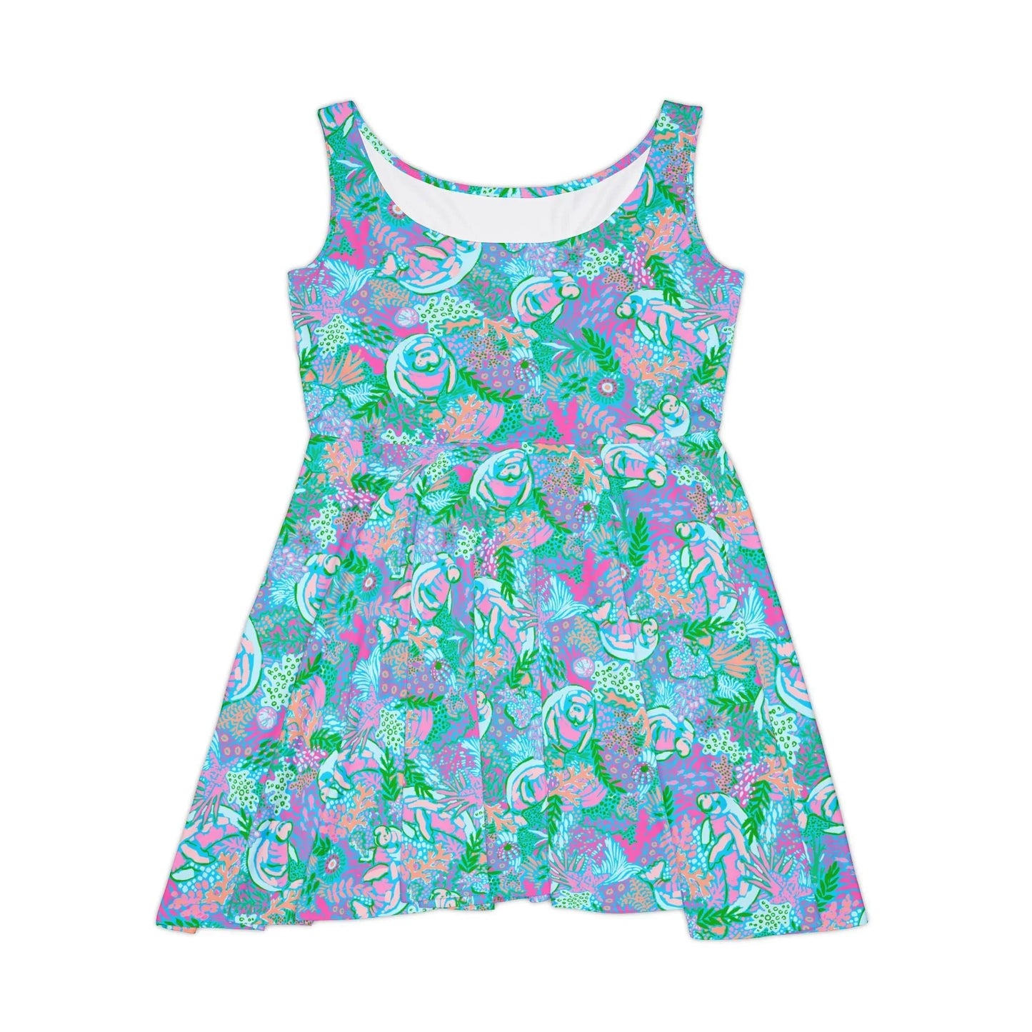 Manatee Paradise Skater Dress - XS - All Over Prints